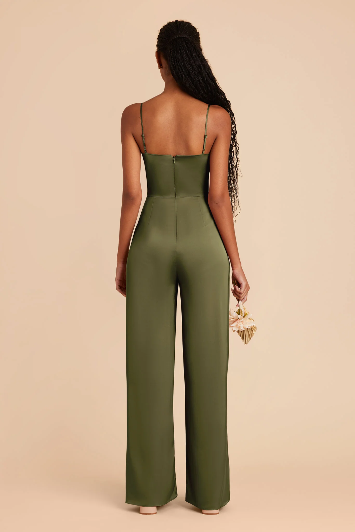 Donna Matte Satin Jumpsuit - Martini - Image 5