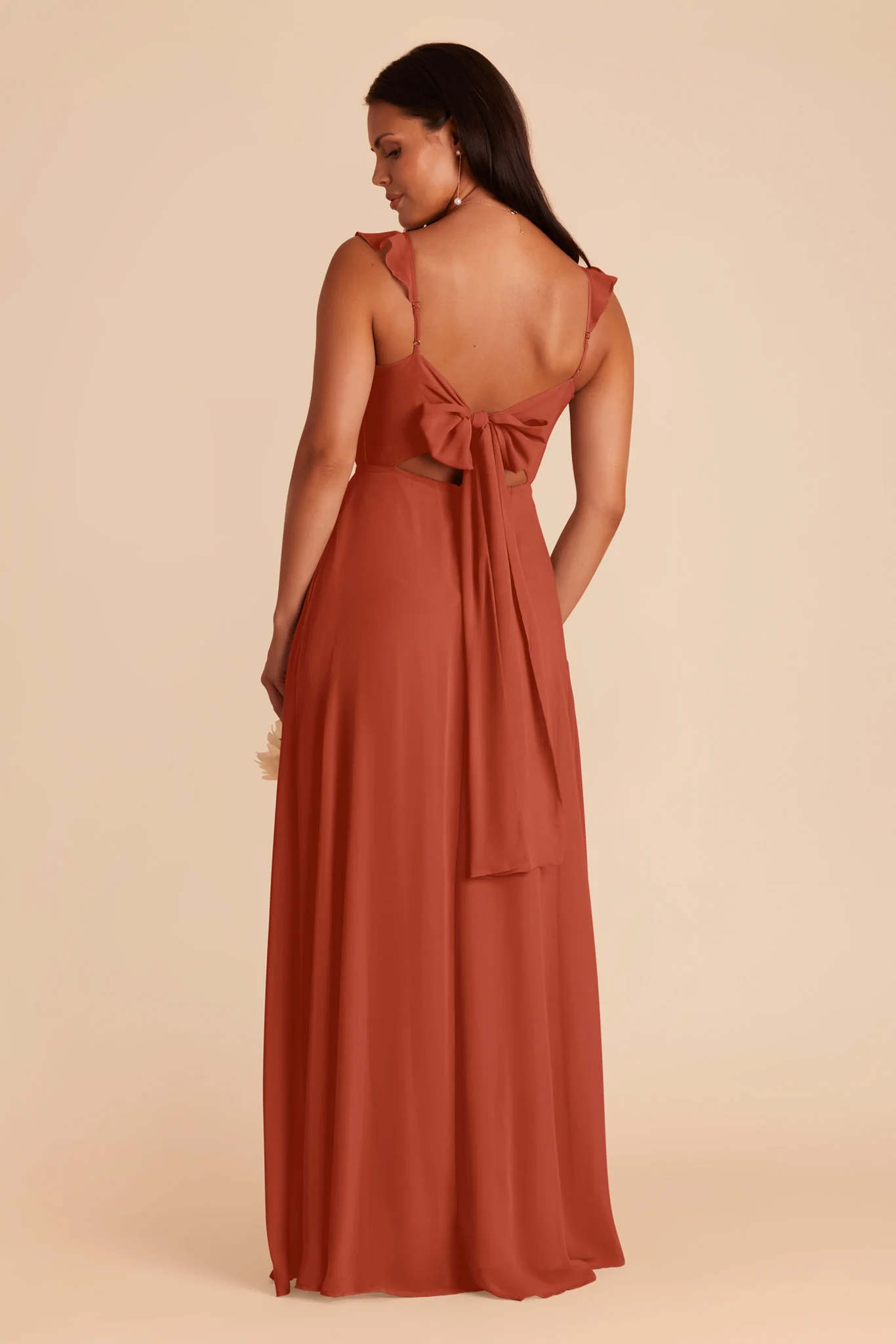 Doris Chiffon Dress - Auburn - Image 5