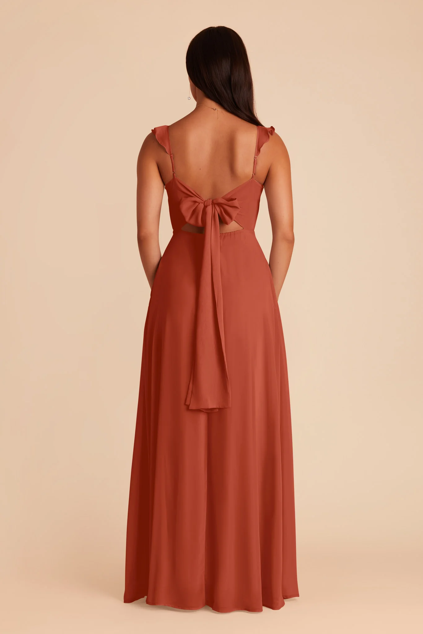 Doris Chiffon Dress - Auburn - Image 6