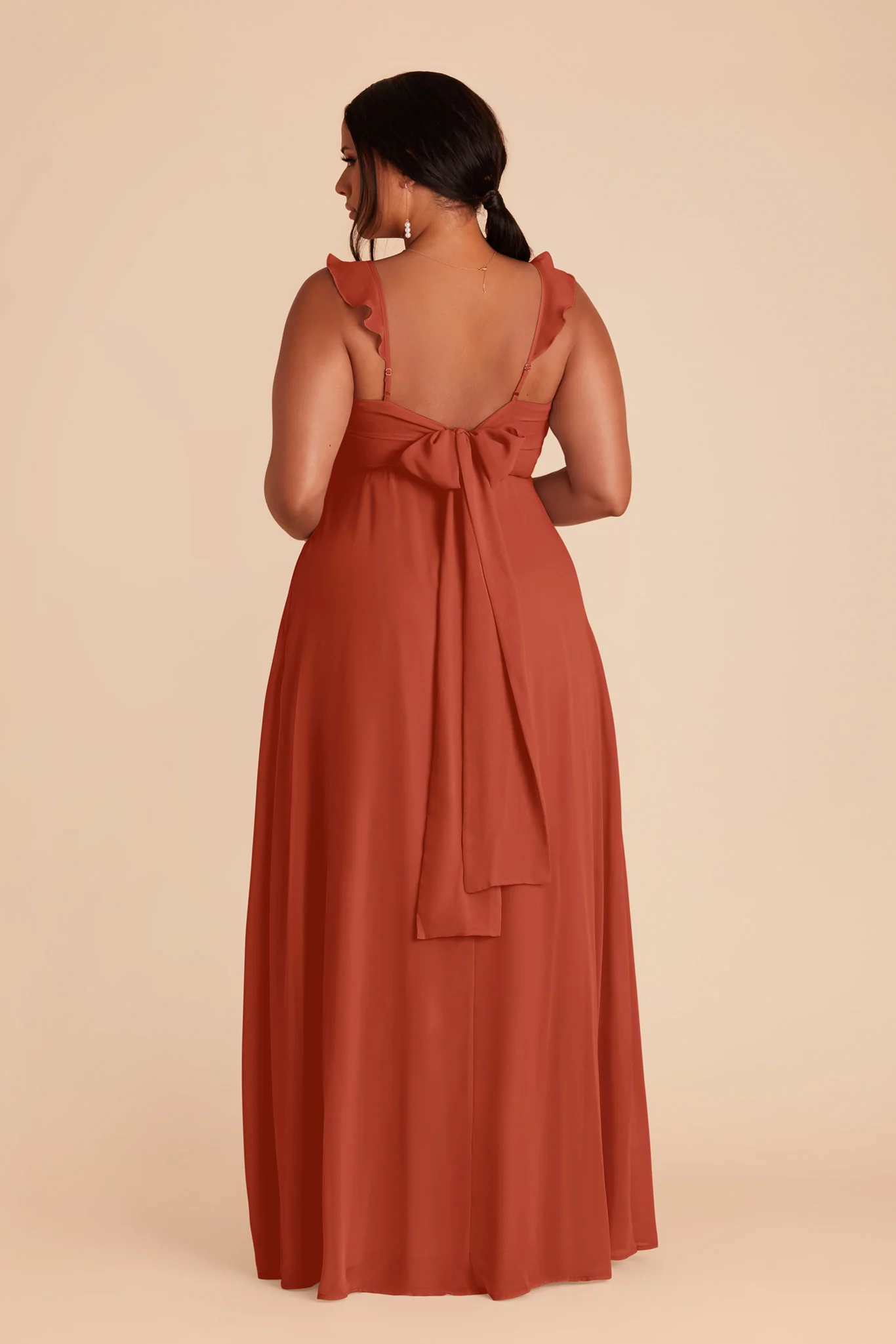 Doris Chiffon Dress - Auburn - Image 8