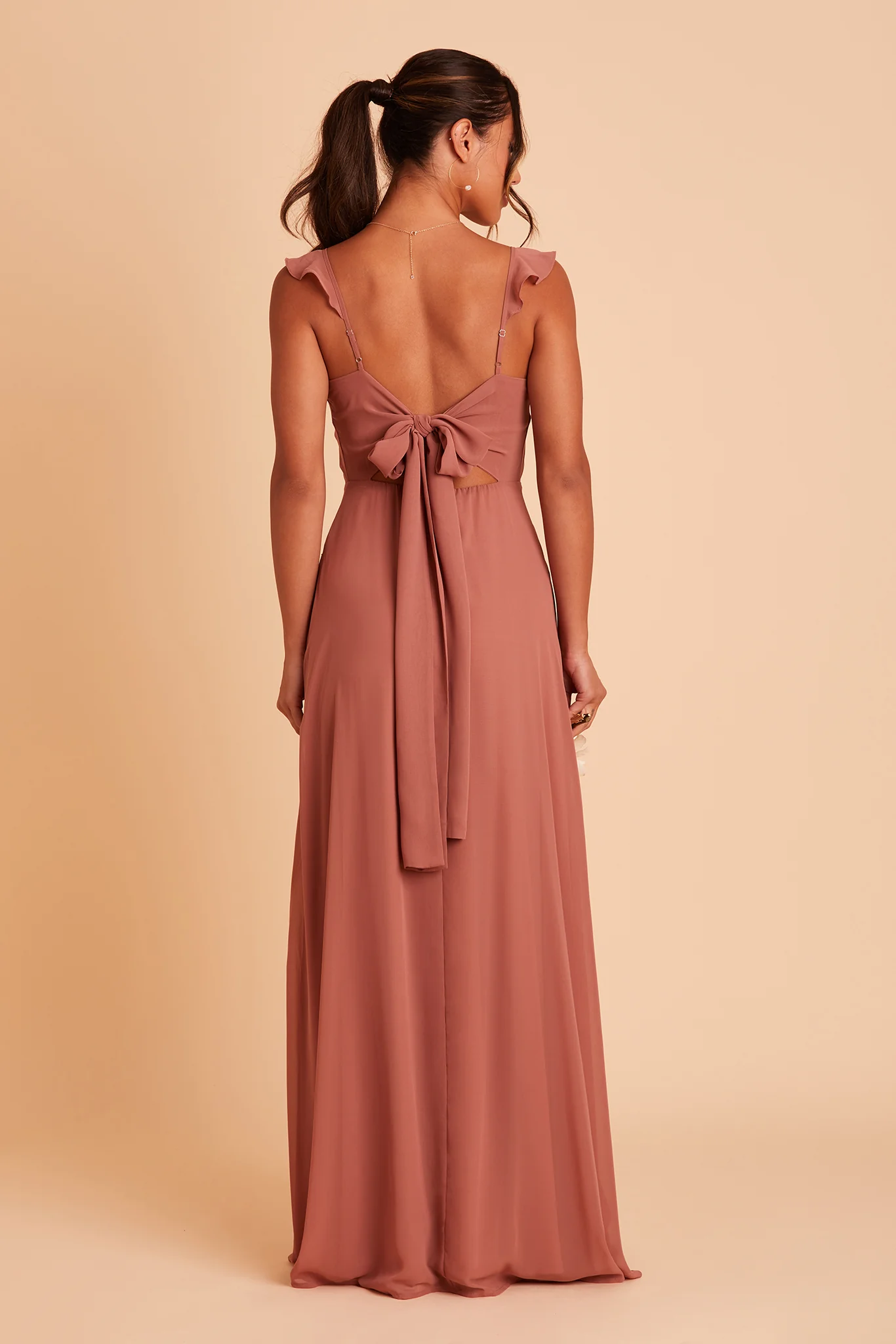 Doris Chiffon Dress - Desert Rose - Image 5