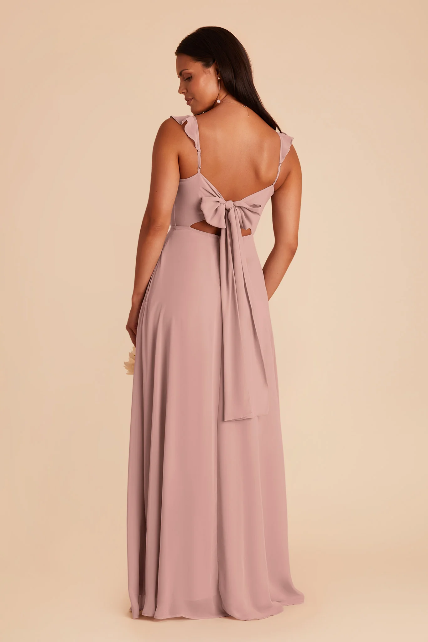 Doris Chiffon Dress - English Rose - Image 4