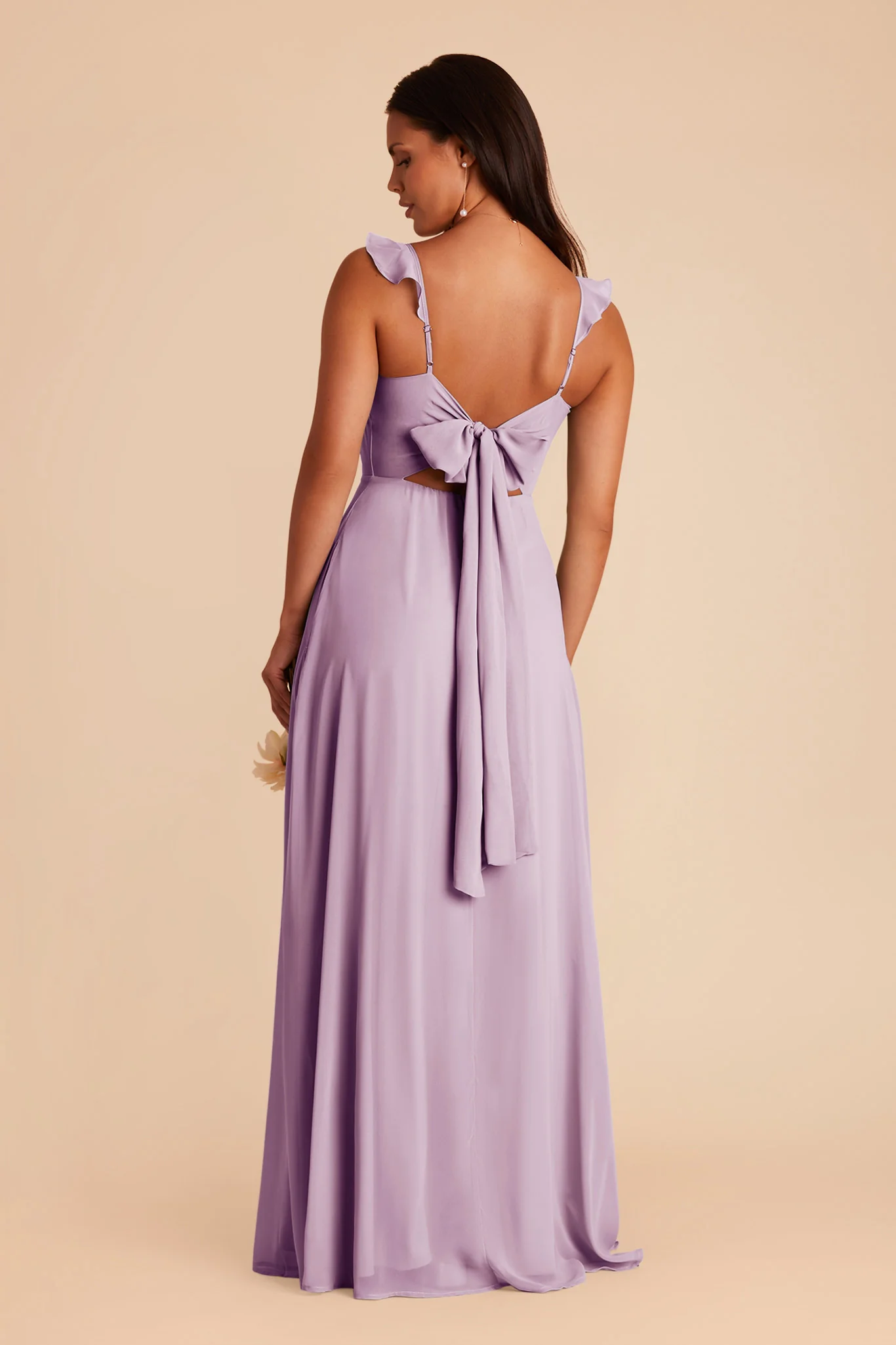 Doris Chiffon Dress - Lavender - Image 4