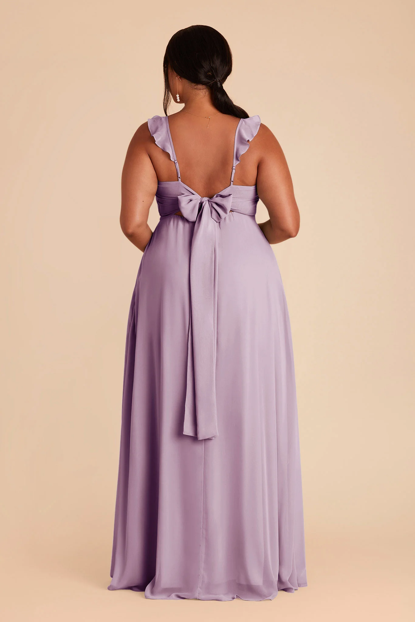 Doris Chiffon Dress - Lavender - Image 6