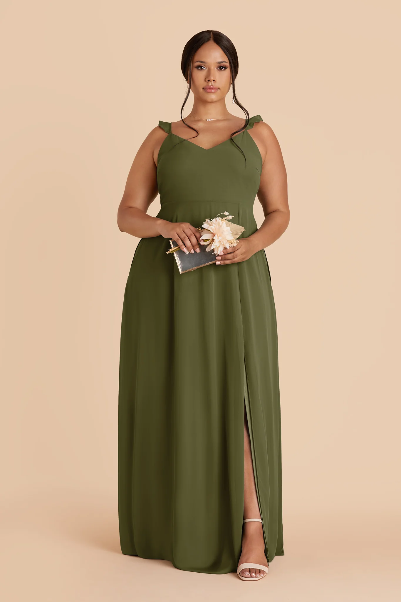 Doris Chiffon Dress - Martini - Image 2