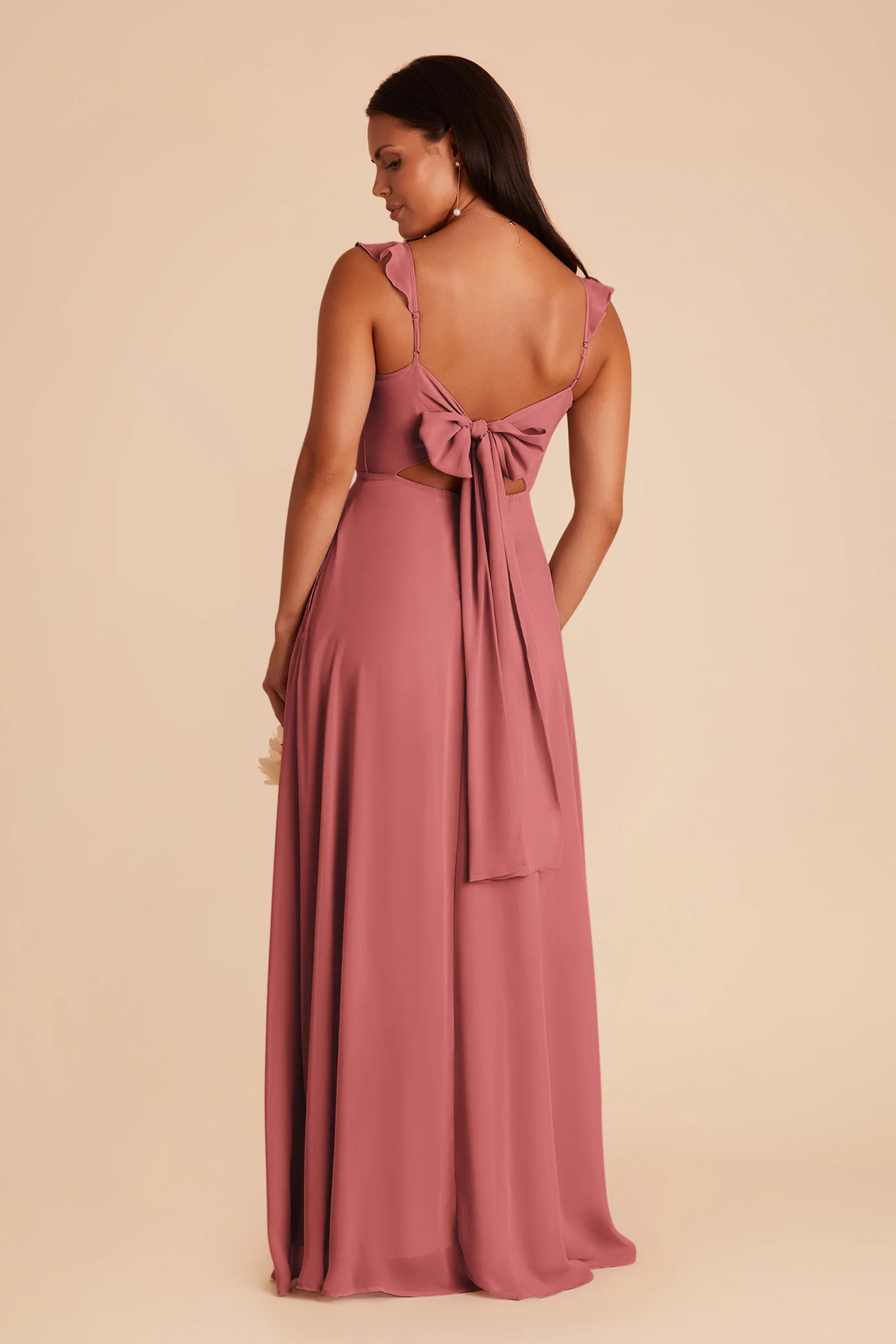 Doris Chiffon Dress - Mulberry - Image 4