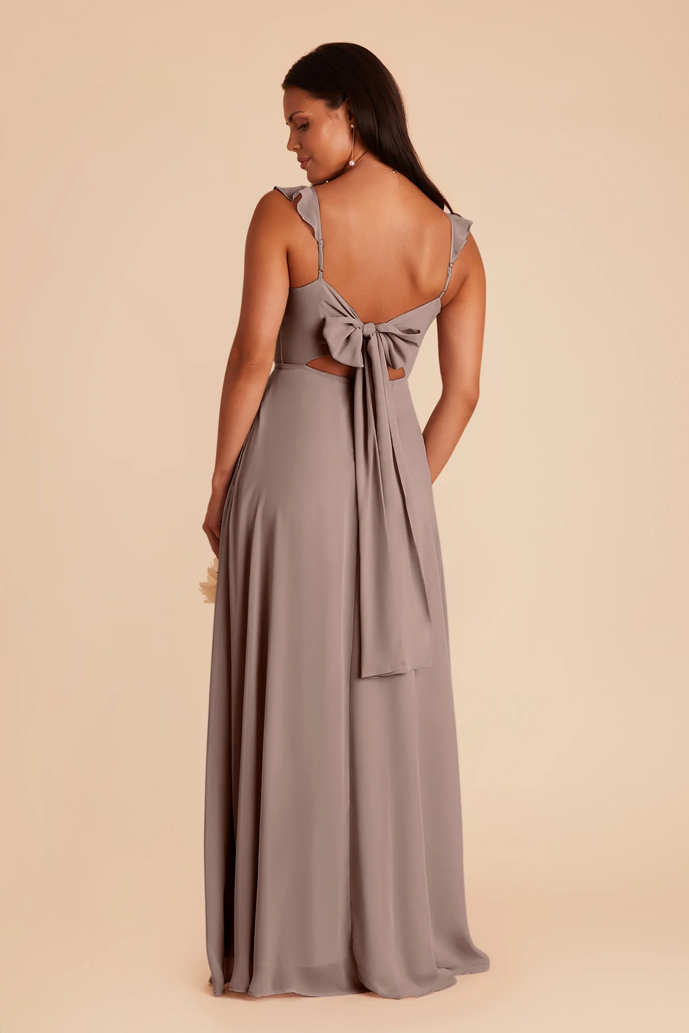 Doris Chiffon Dress - Toffee - Image 4