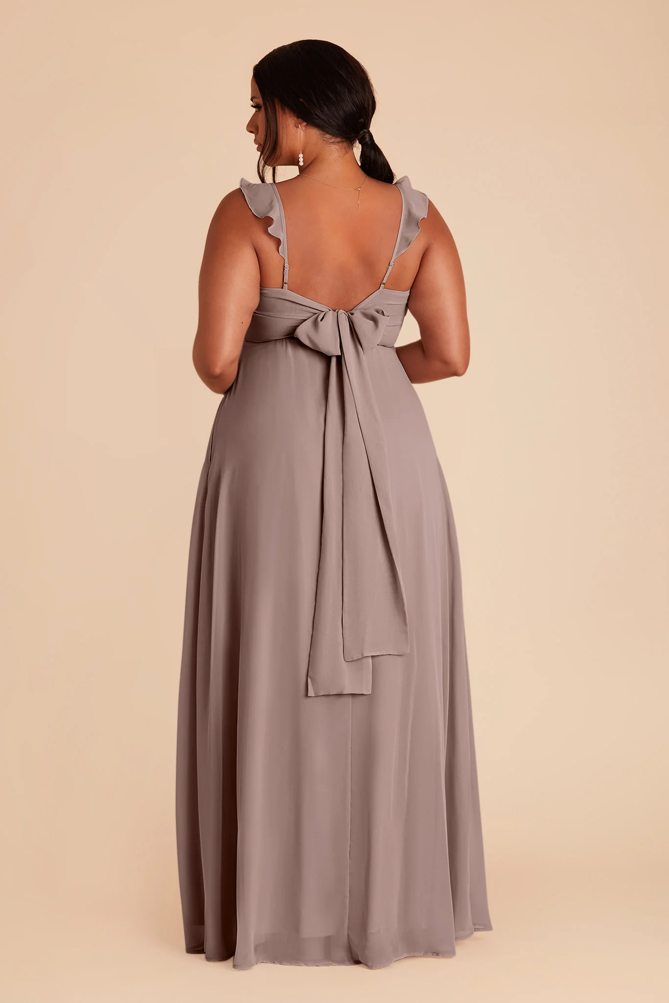 Doris Chiffon Dress - Toffee - Image 6