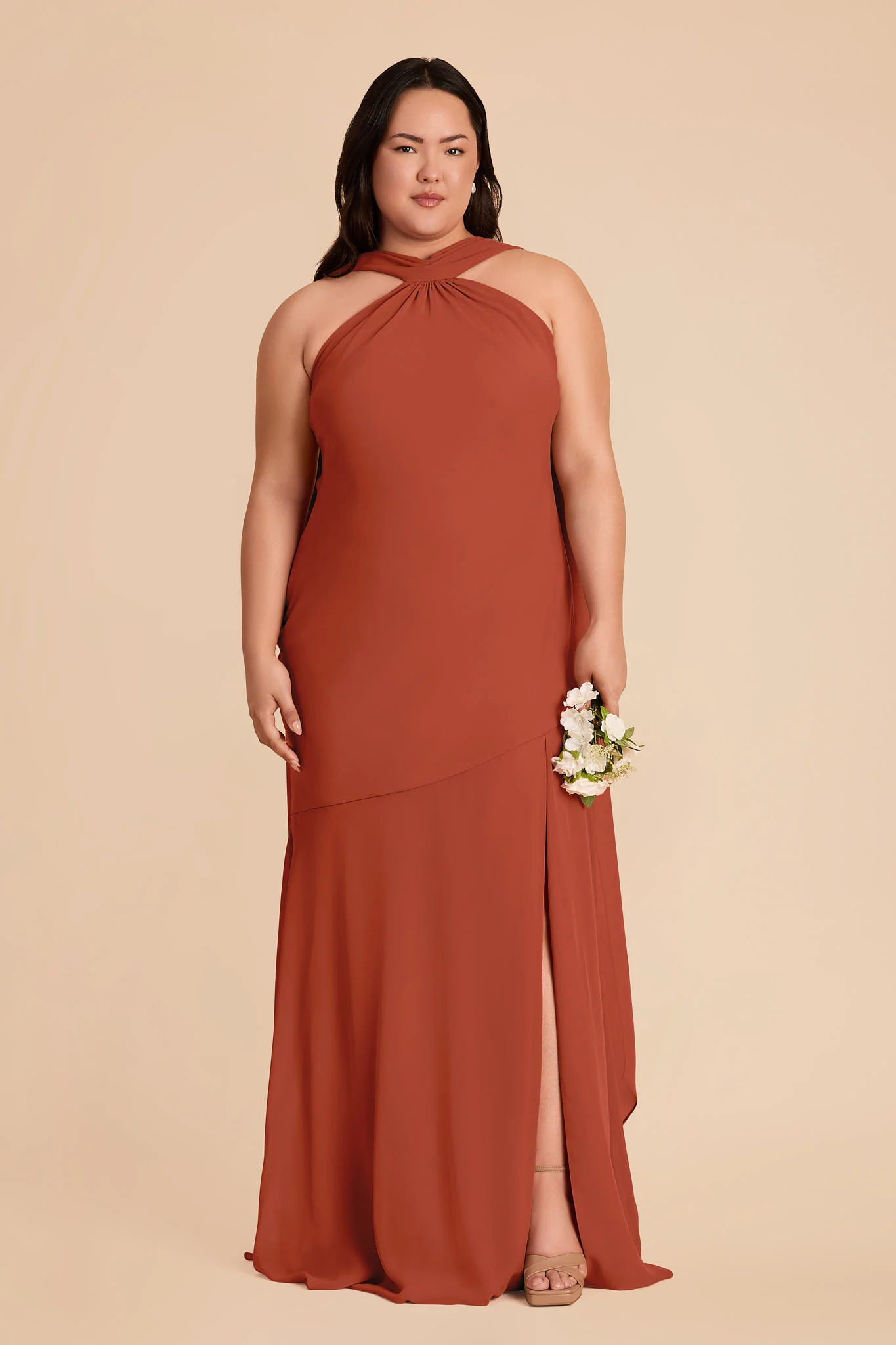 Eileen Chiffon Dress - Auburn - Image 2