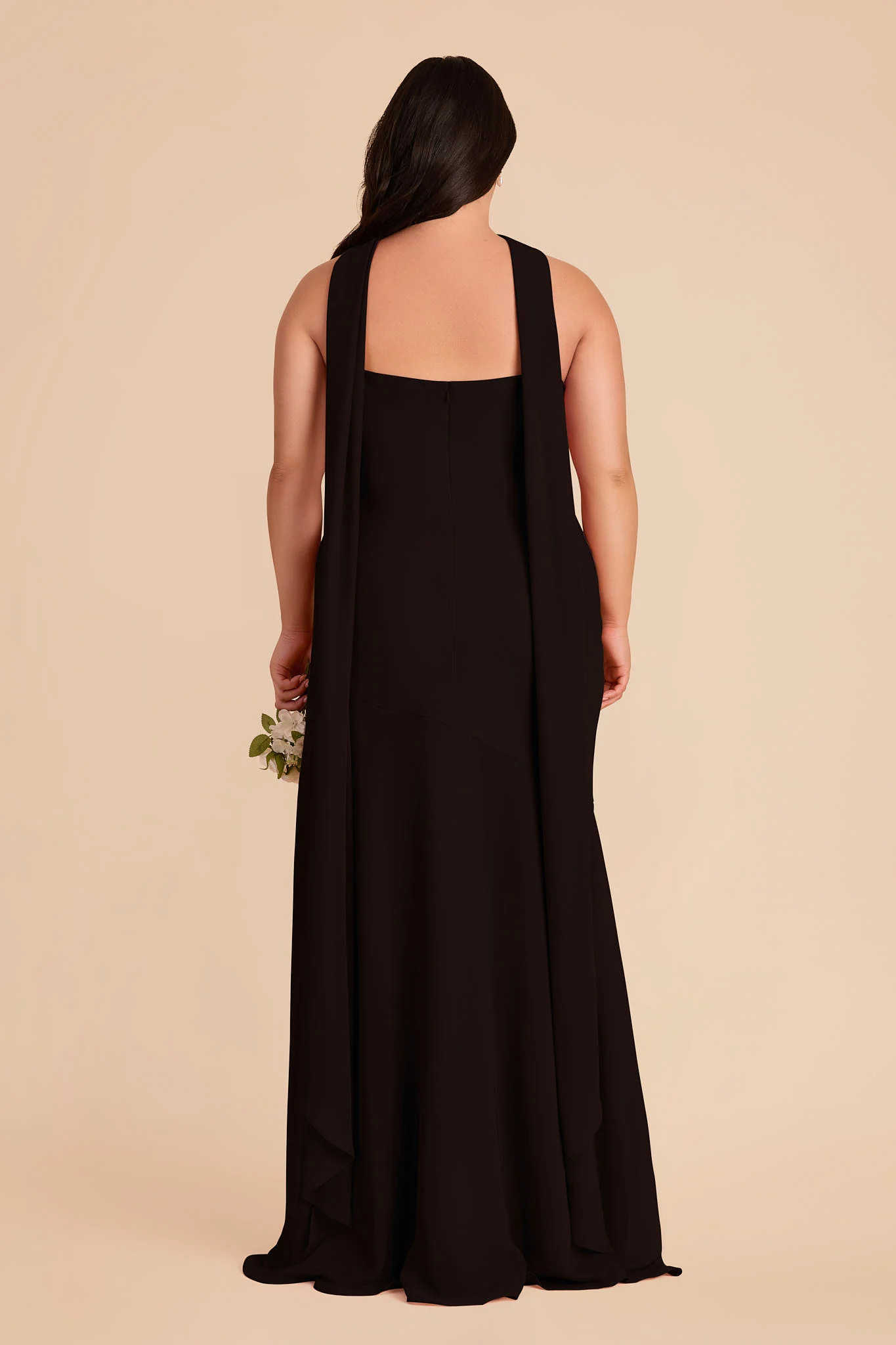 Eileen Chiffon Dress - Black - Image 9