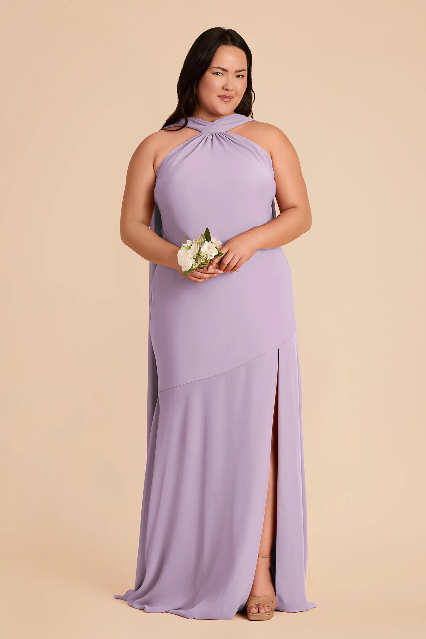 Eileen Chiffon Dress - Lavender - Image 2