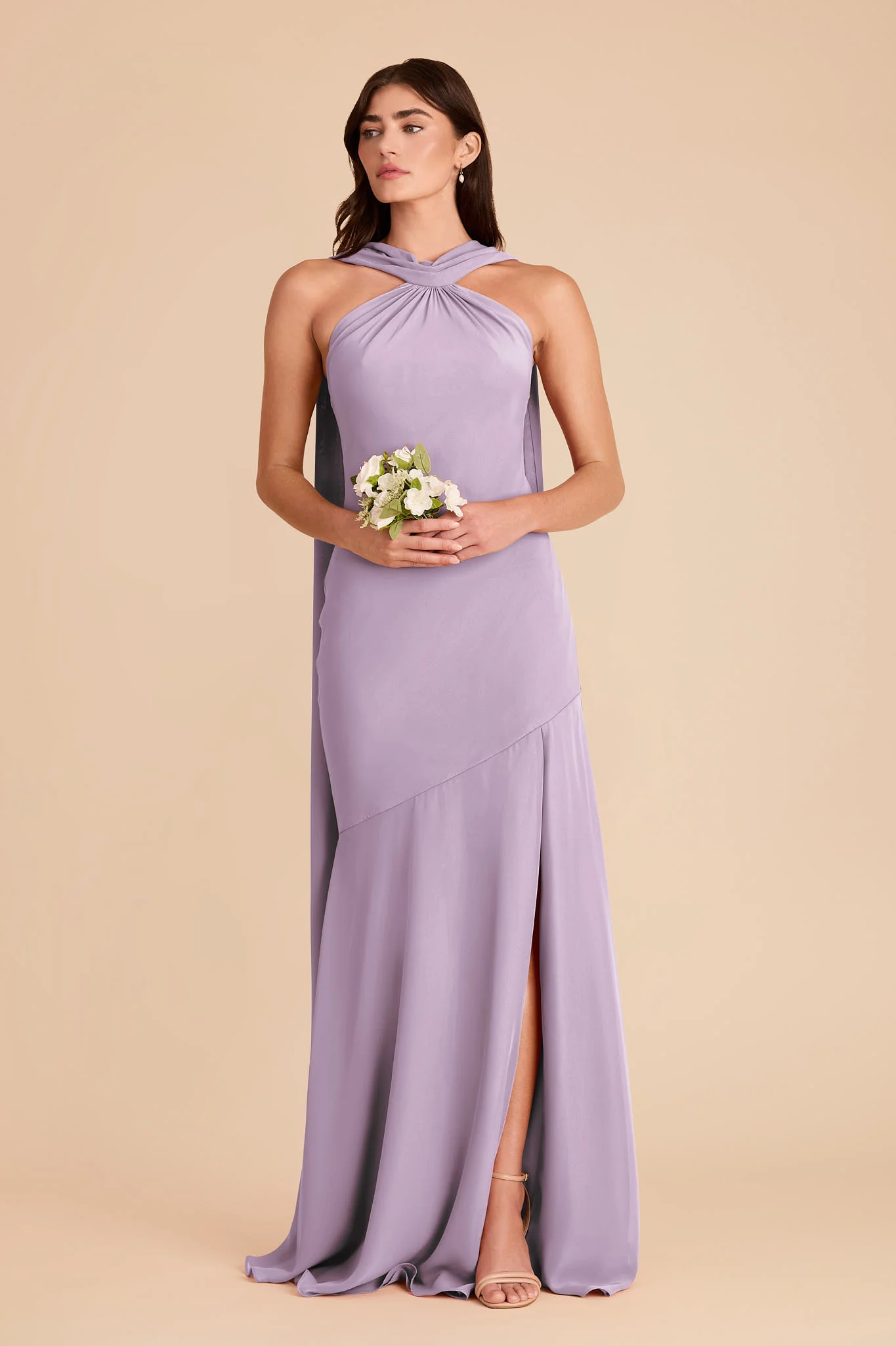 Eileen Chiffon Dress - Lavender - Image 3