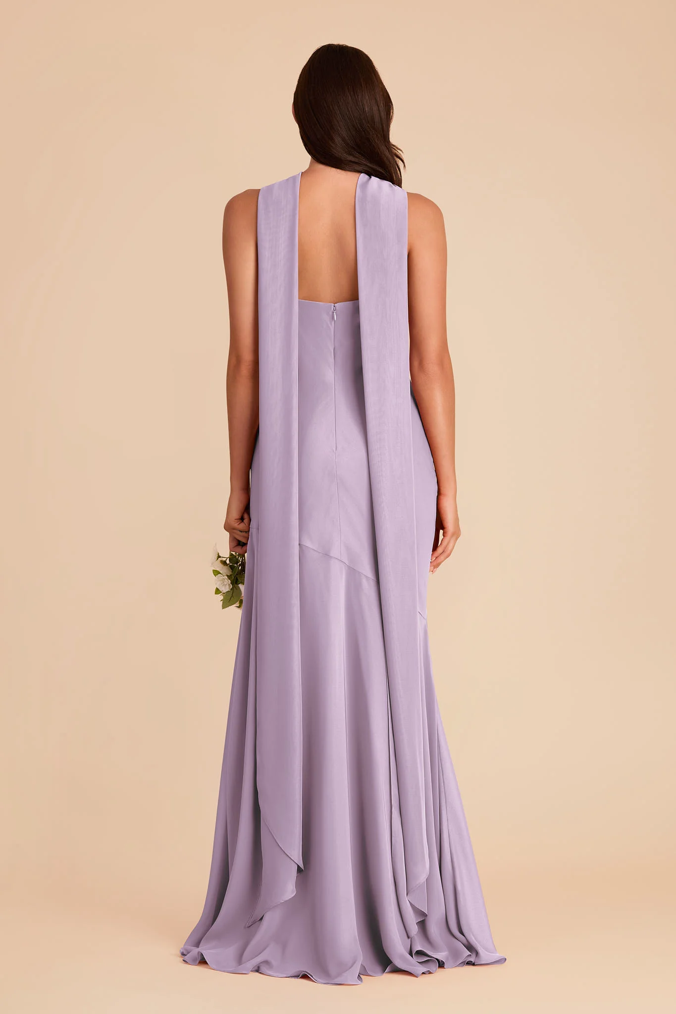 Eileen Chiffon Dress - Lavender - Image 6