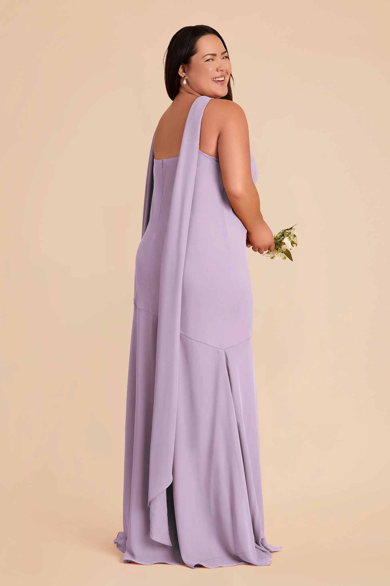 Eileen Chiffon Dress - Lavender - Image 8