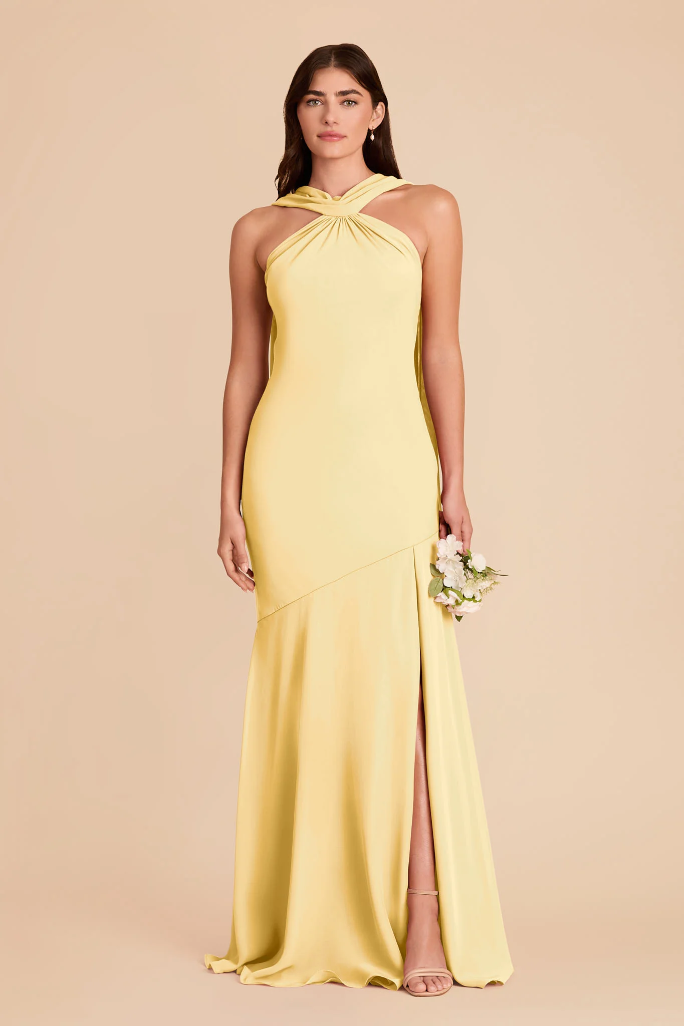 Eileen Chiffon Dress - Lemon Sorbet