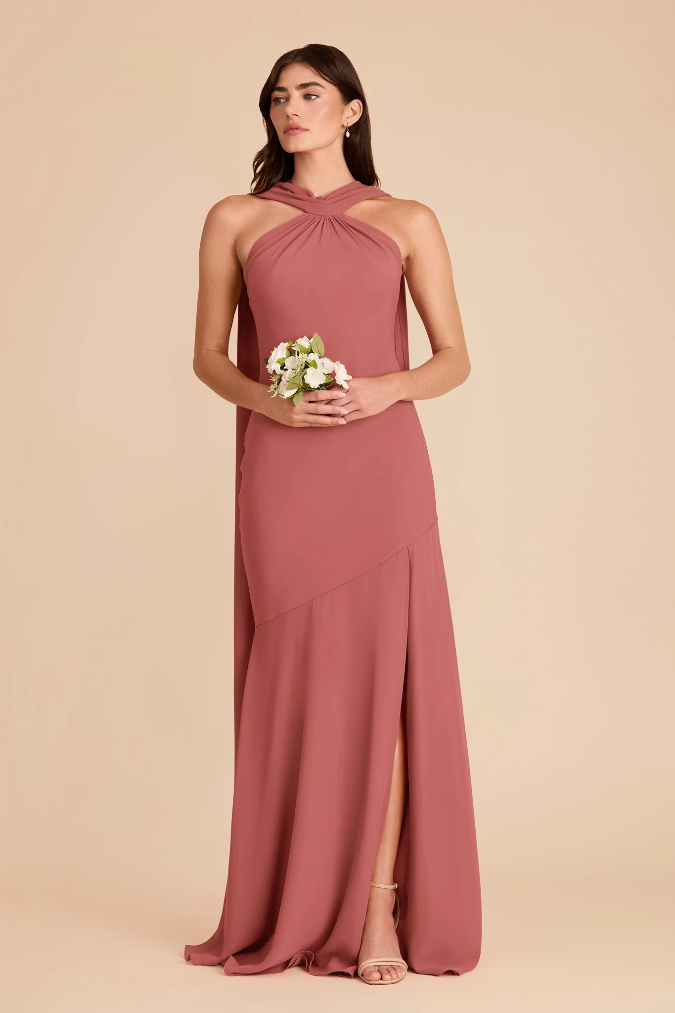 Eileen Chiffon Dress - Mulberry - Image 4