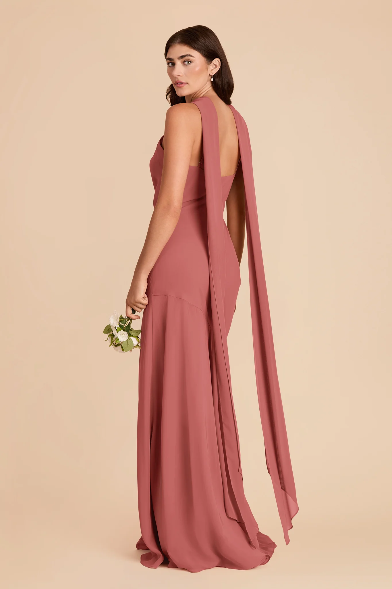 Eileen Chiffon Dress - Mulberry - Image 5