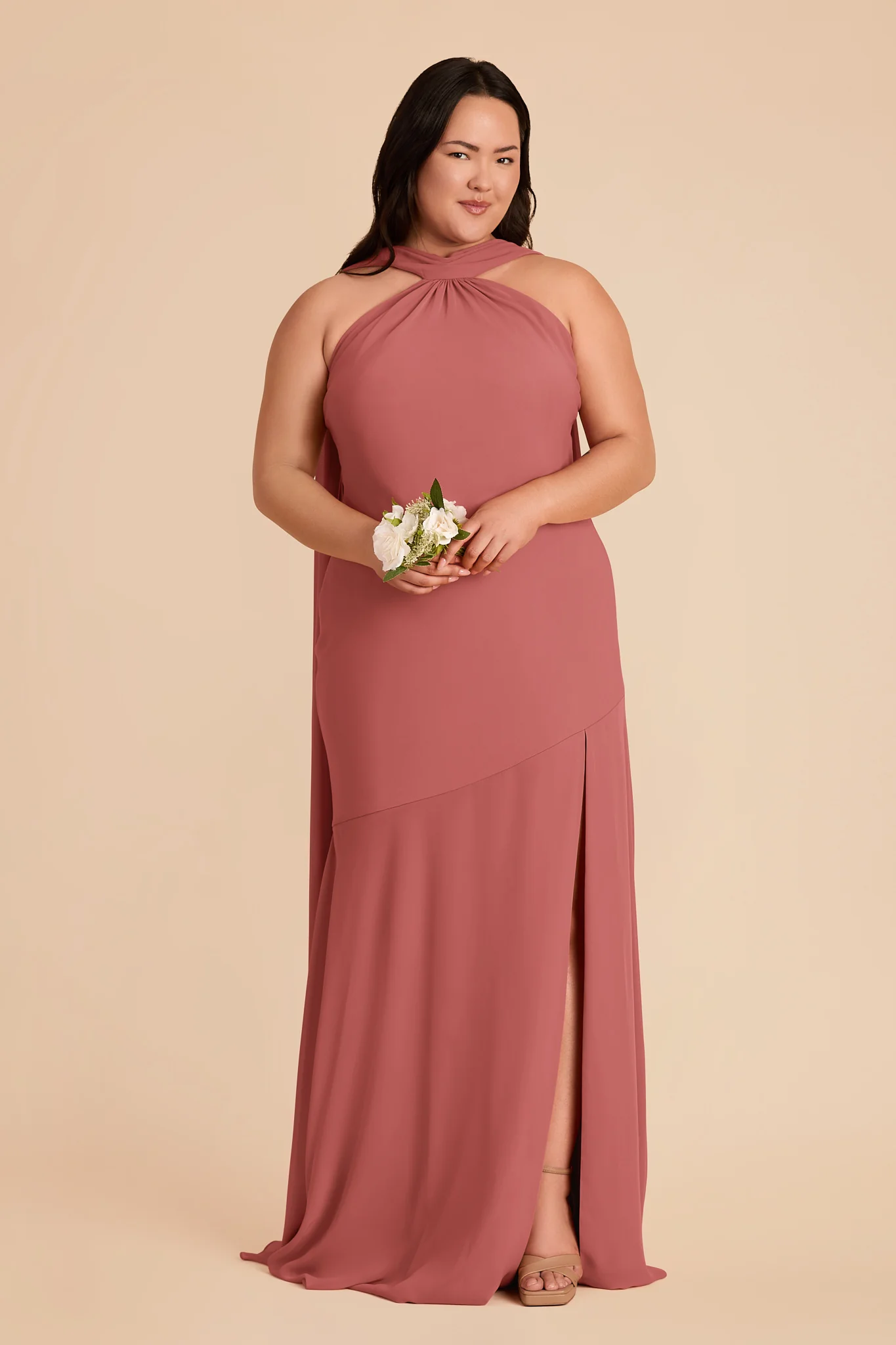 Eileen Chiffon Dress - Mulberry - Image 7