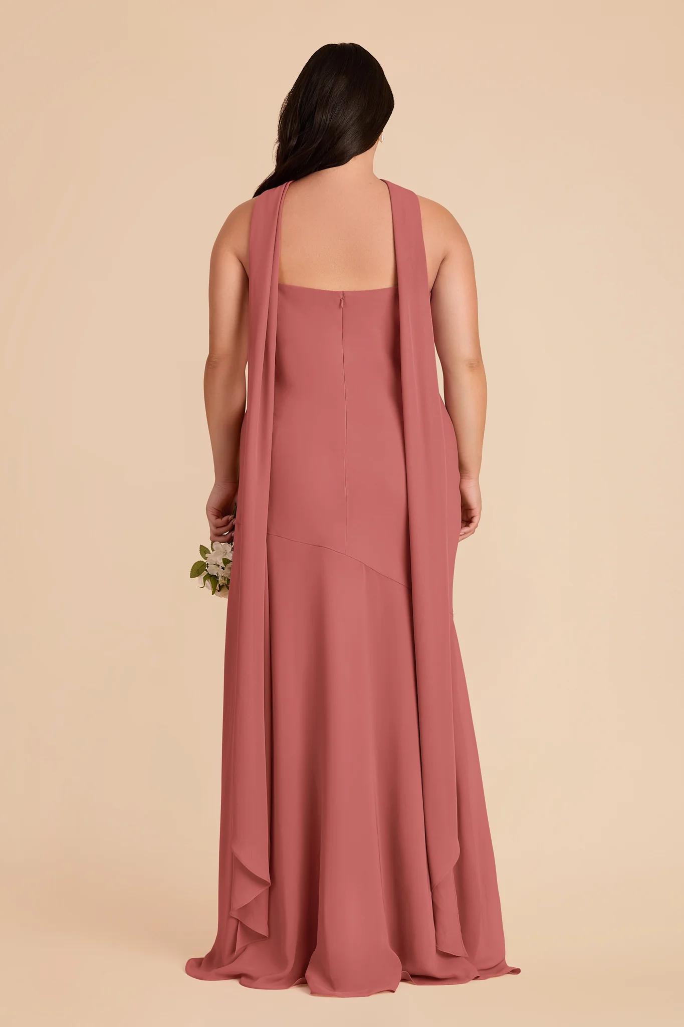 Eileen Chiffon Dress - Mulberry - Image 9