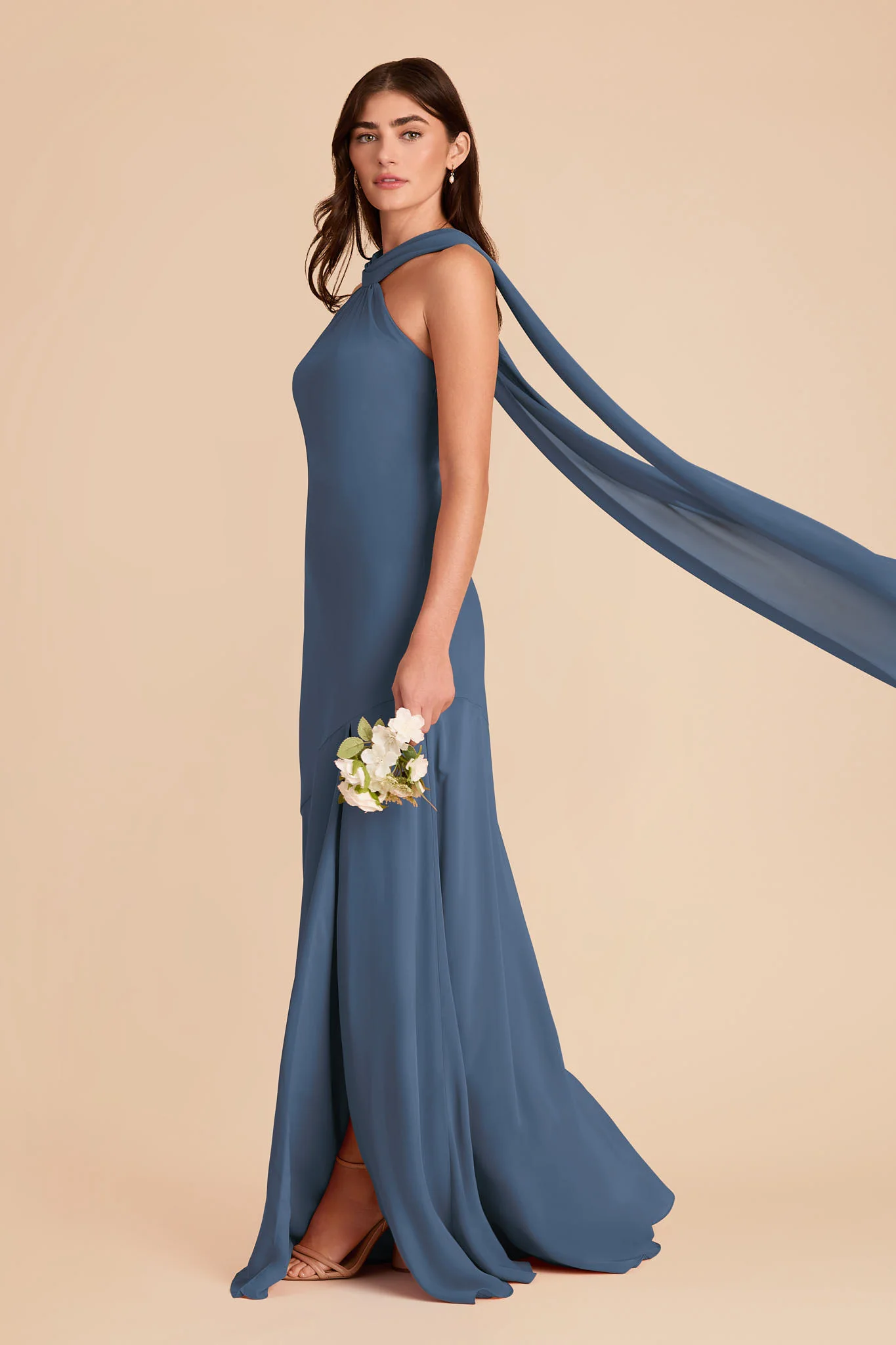 Eileen Chiffon Dress - Twilight - Image 4