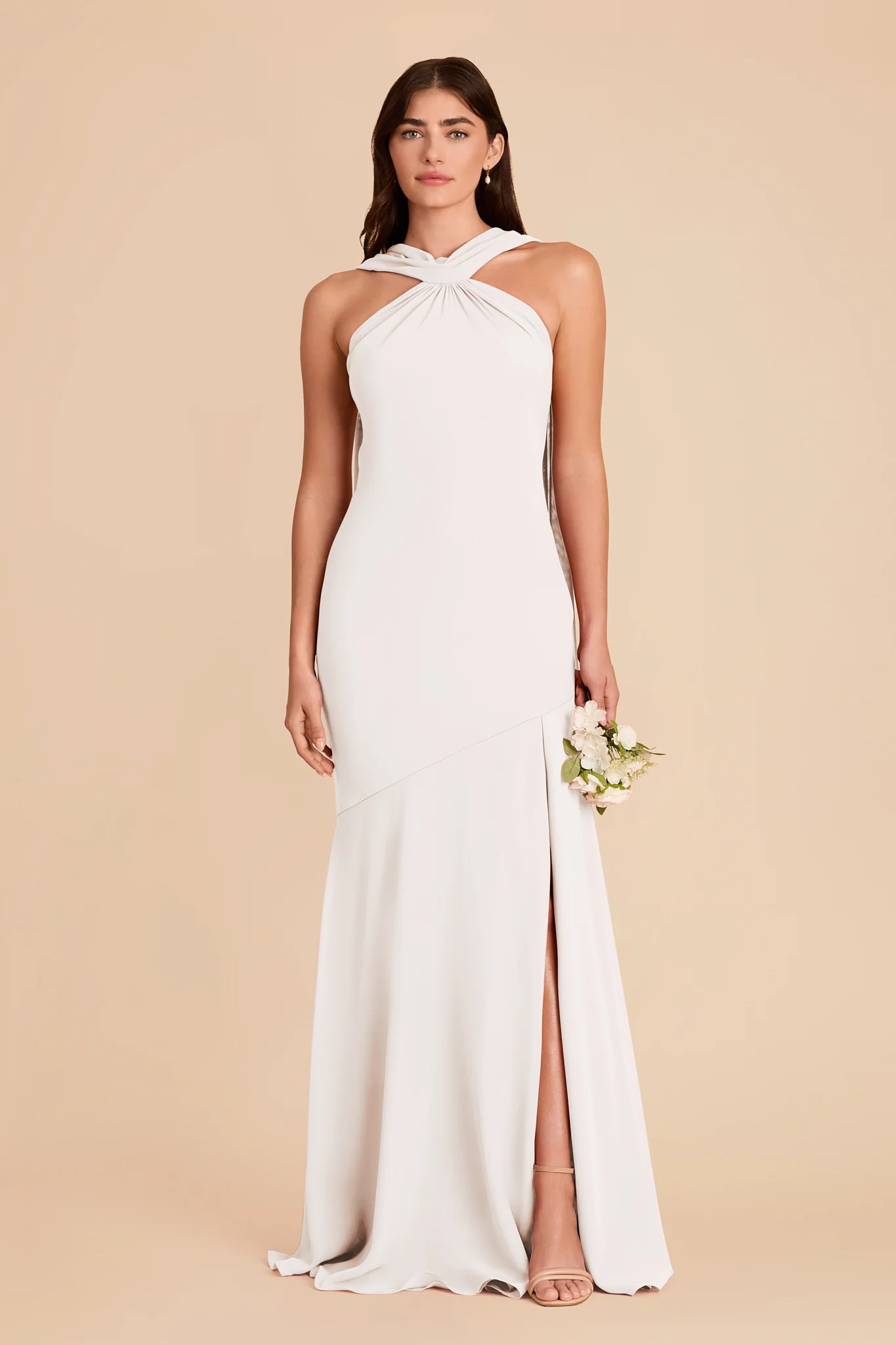 Eileen Chiffon Dress - White