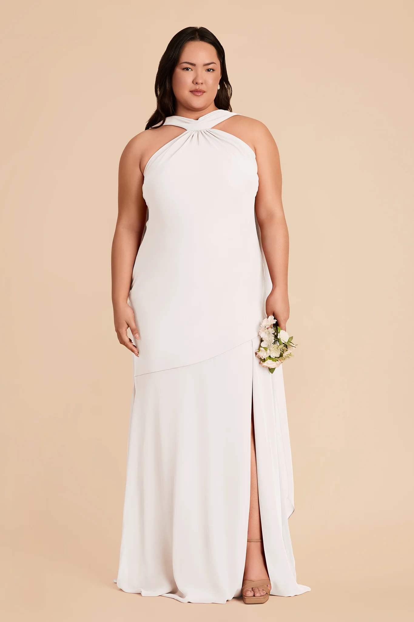 Eileen Chiffon Dress - White - Image 2