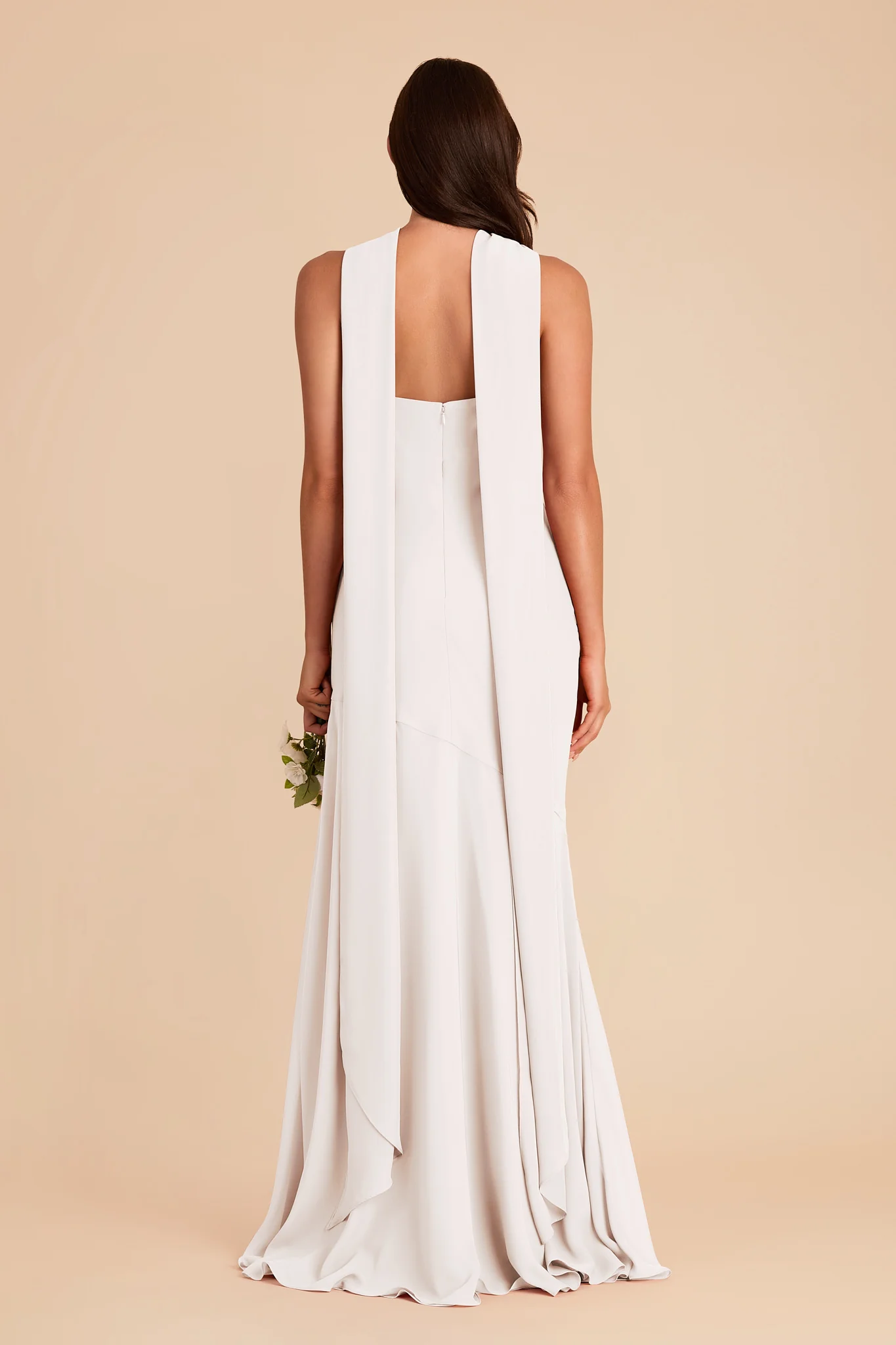 Eileen Chiffon Dress - White - Image 6