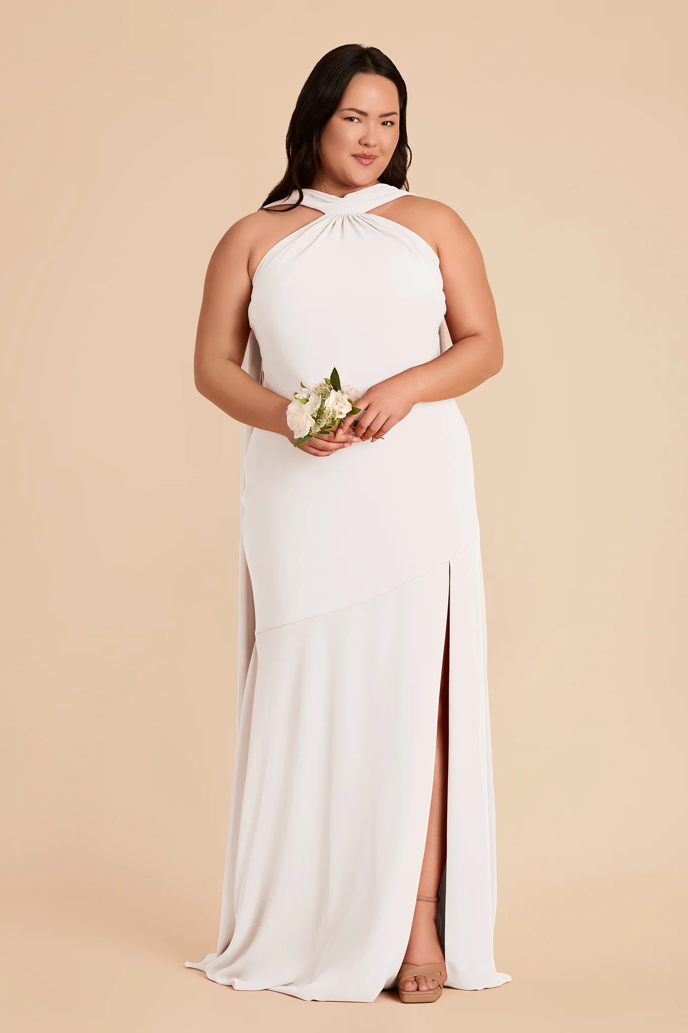 Eileen Chiffon Dress - White - Image 7
