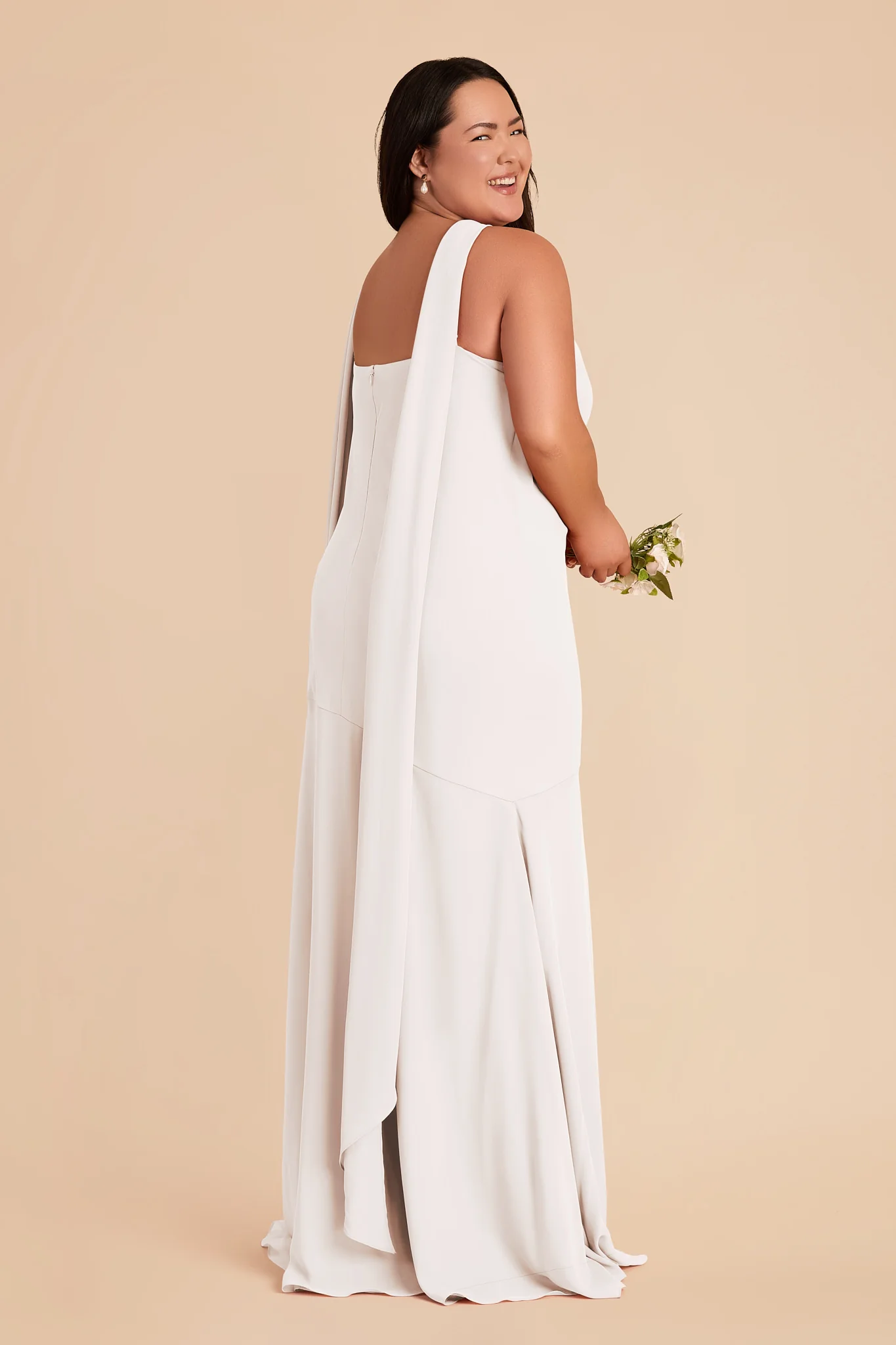 Eileen Chiffon Dress - White - Image 8