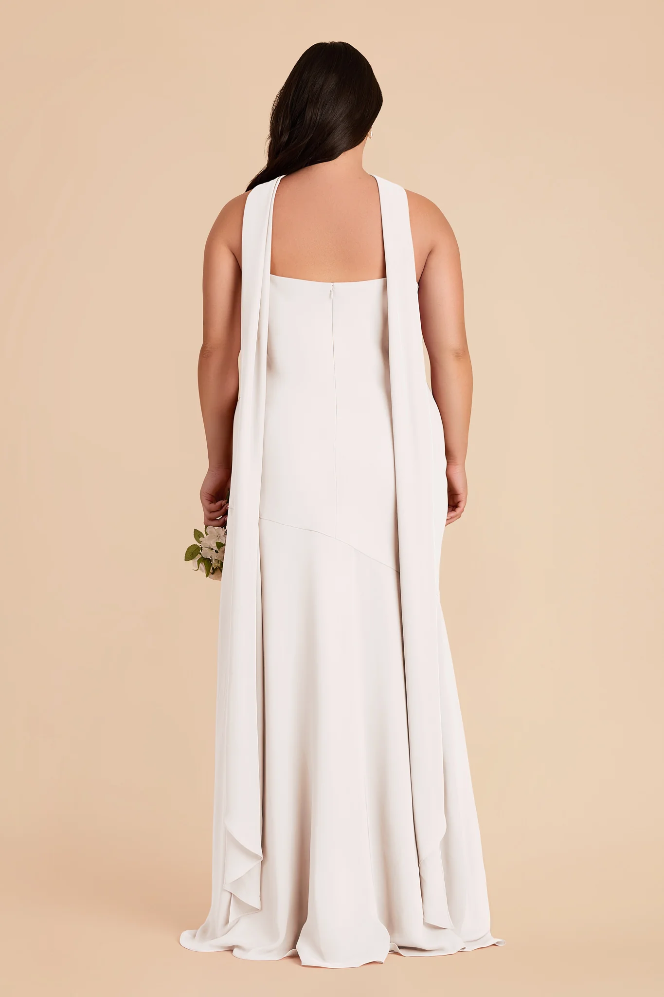 Eileen Chiffon Dress - White - Image 9