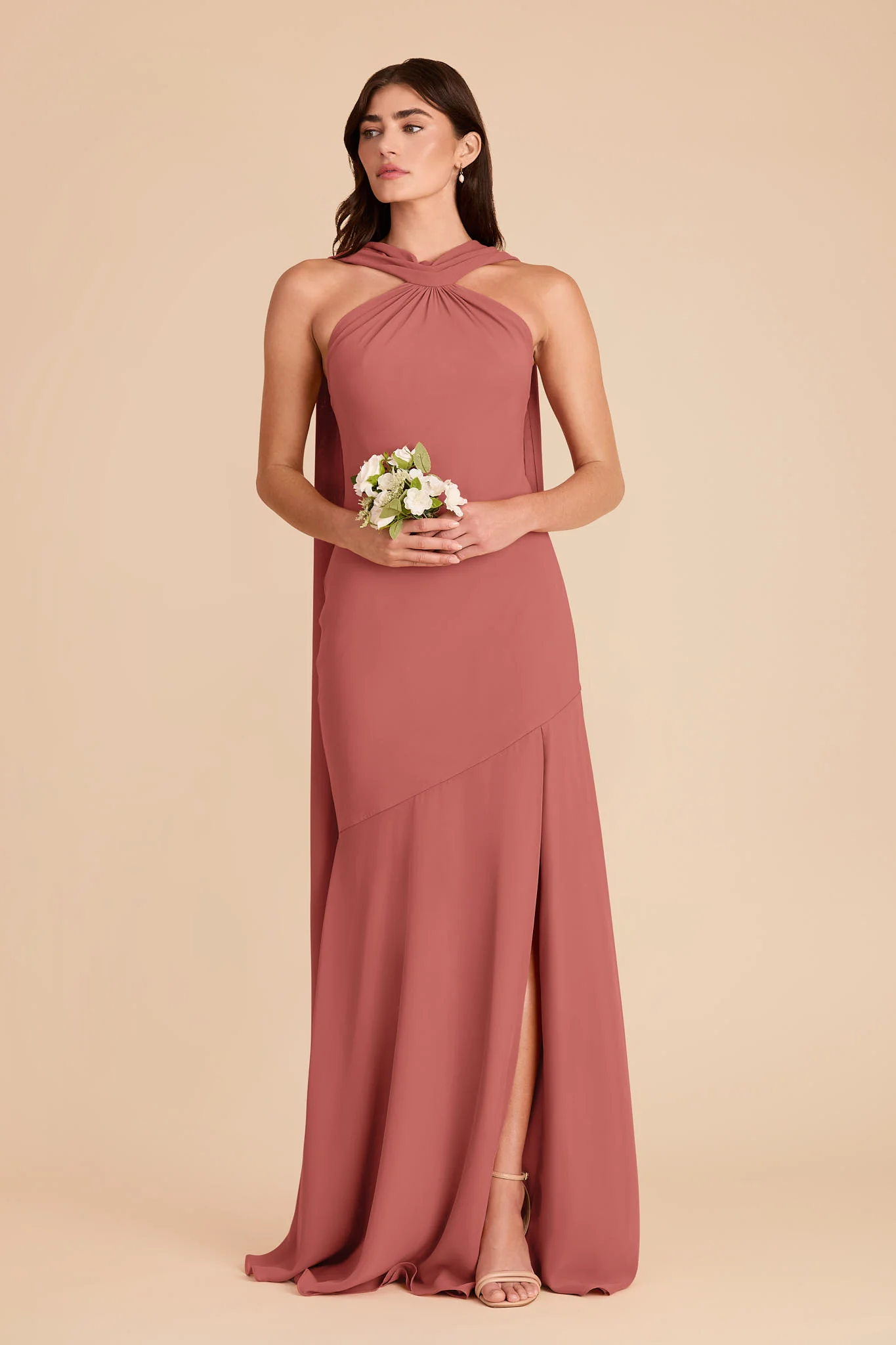 Eileen Chiffon Dress - Wild Rose