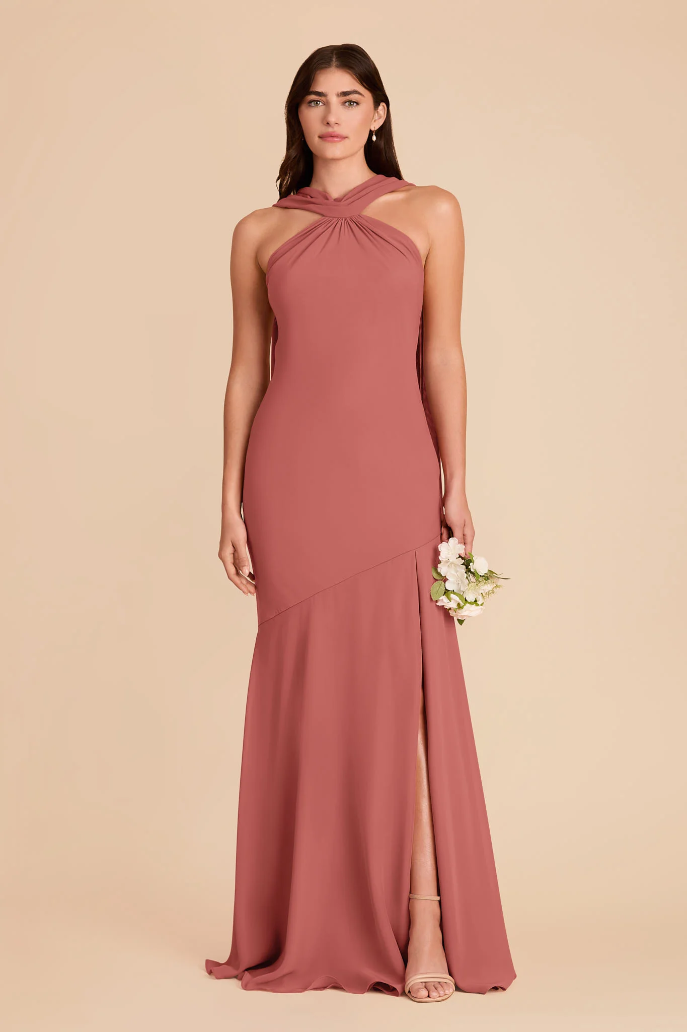 Eileen Chiffon Dress - Wild Rose - Image 3