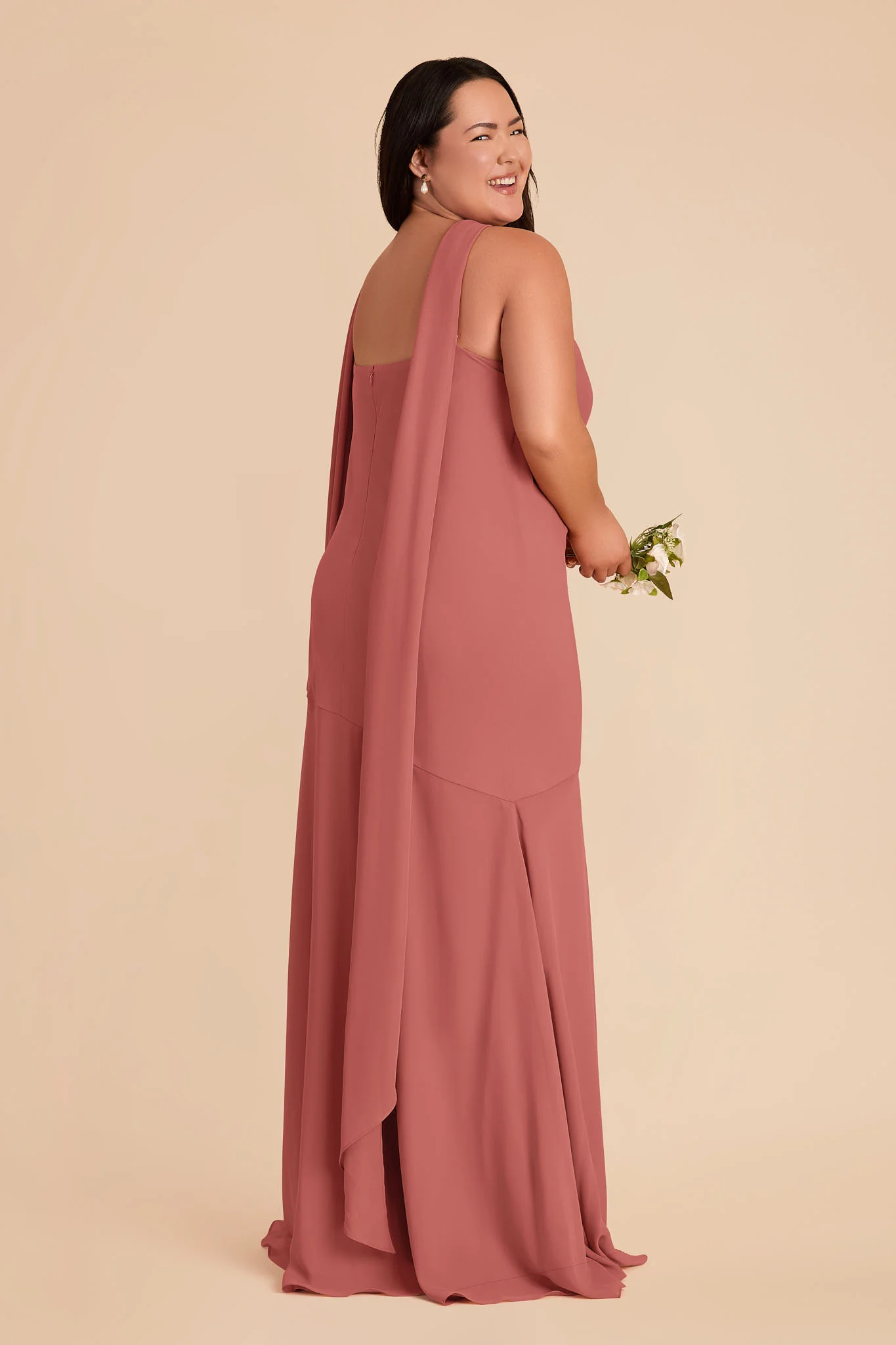 Eileen Chiffon Dress - Wild Rose - Image 8