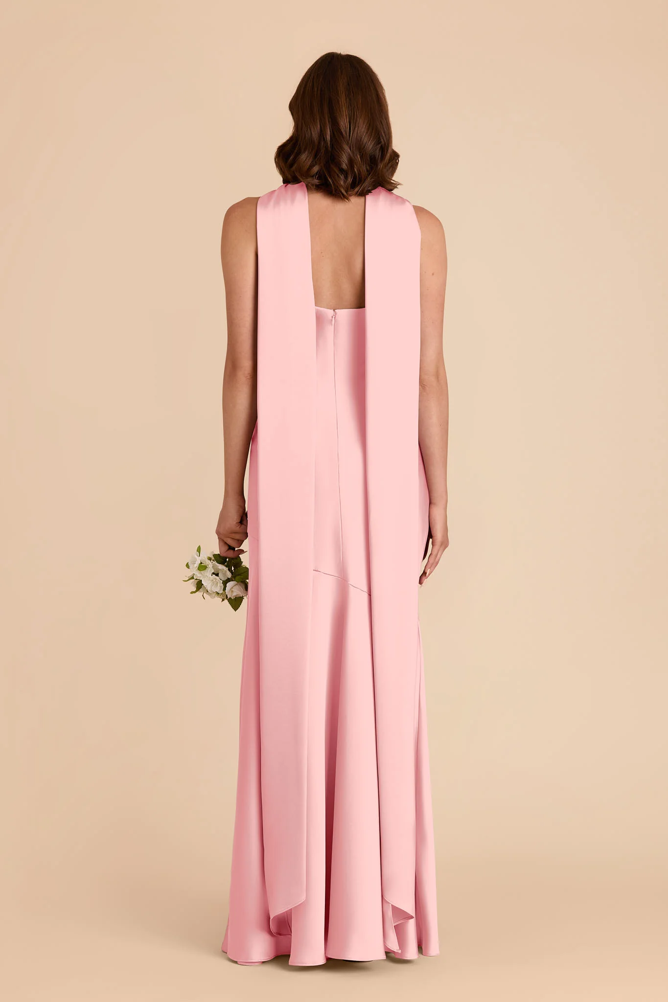 Eileen Matte Satin Dress - Bubblegum Pink - Image 4