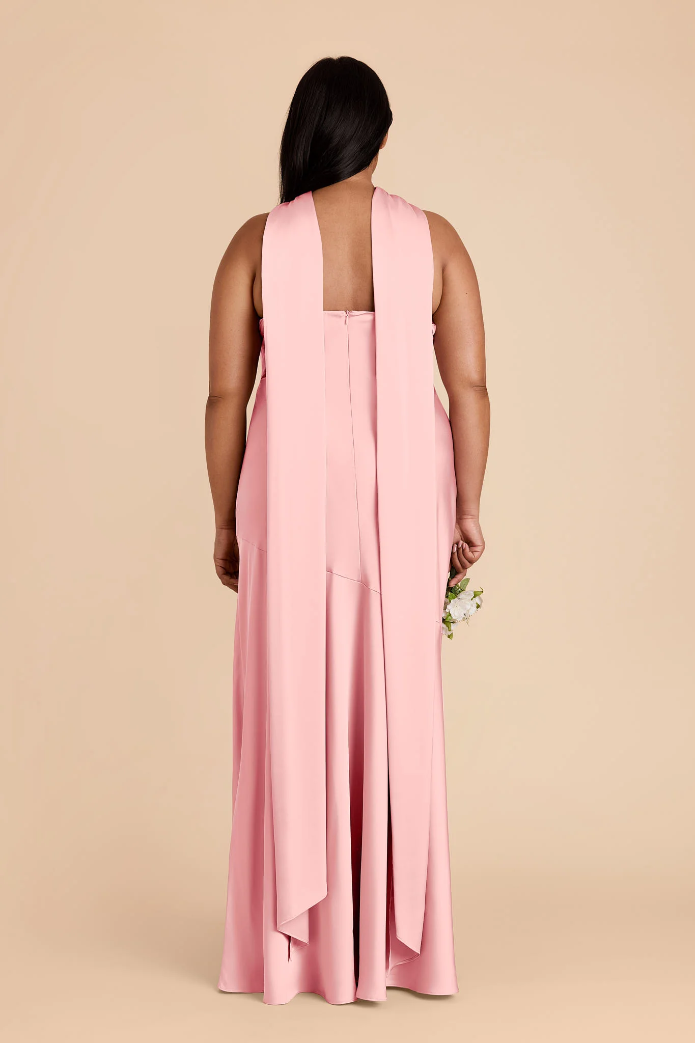 Eileen Matte Satin Dress - Bubblegum Pink - Image 7