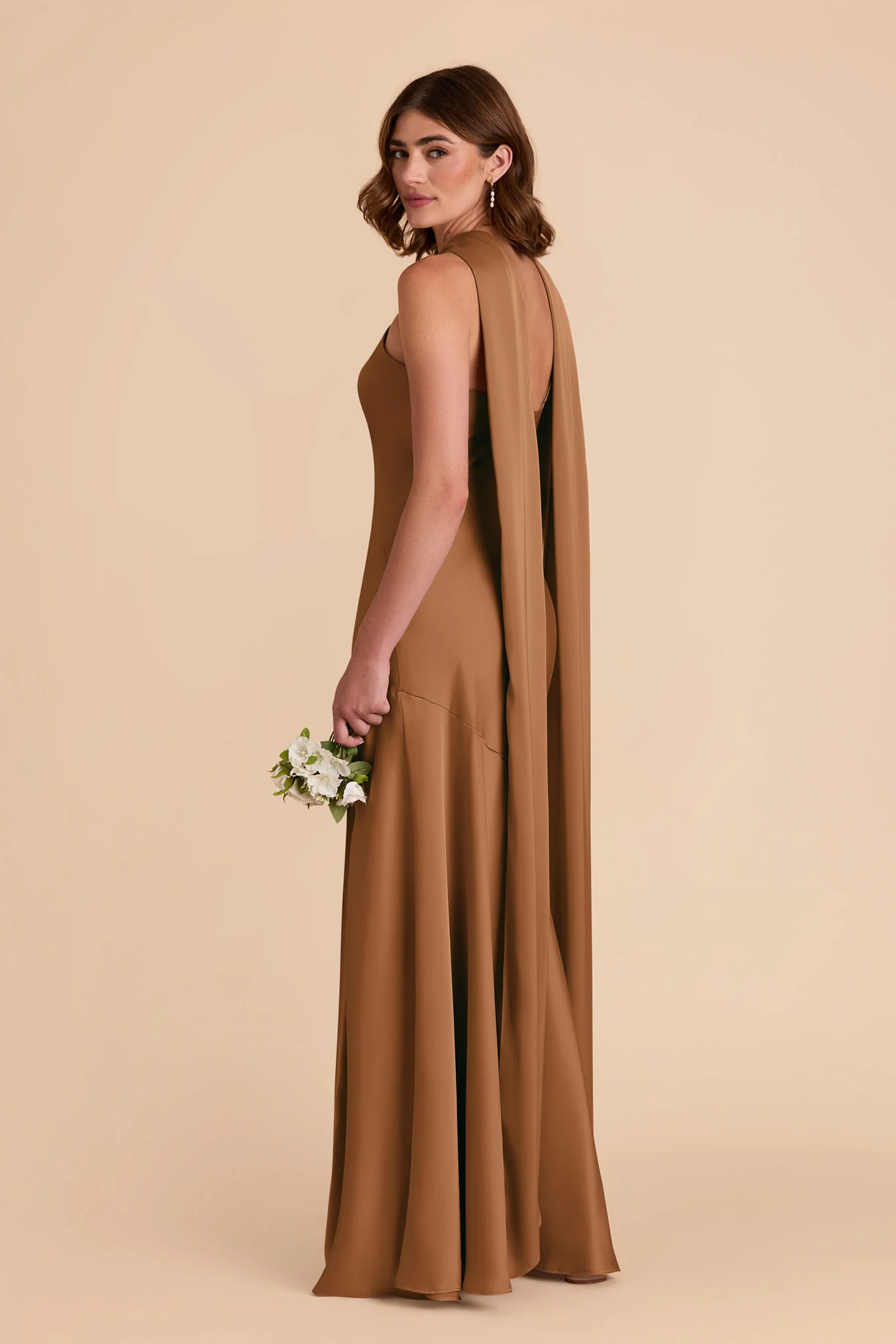Eileen Matte Satin Dress - Copper - Image 4