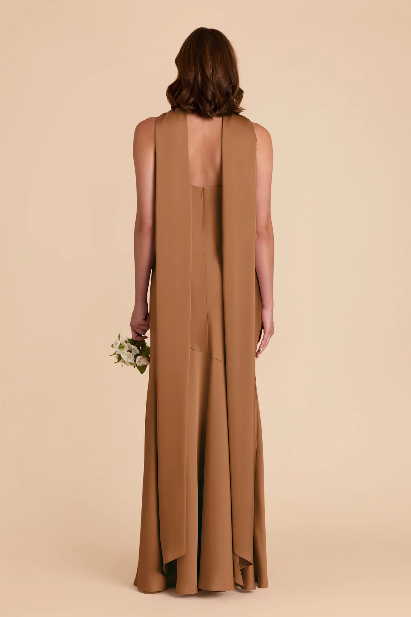 Eileen Matte Satin Dress - Copper - Image 5