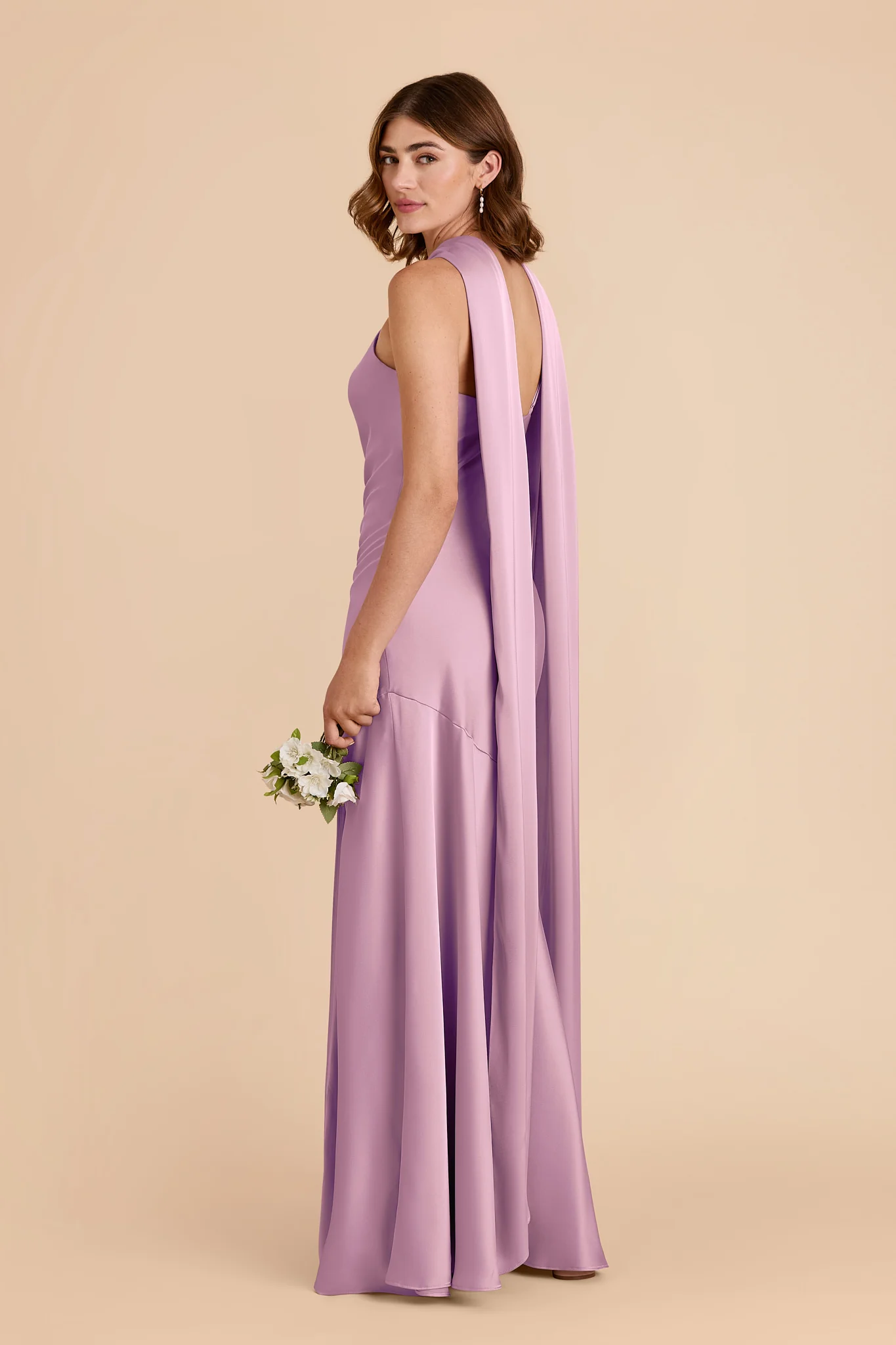 Eileen Matte Satin Dress - Orchid - Image 4