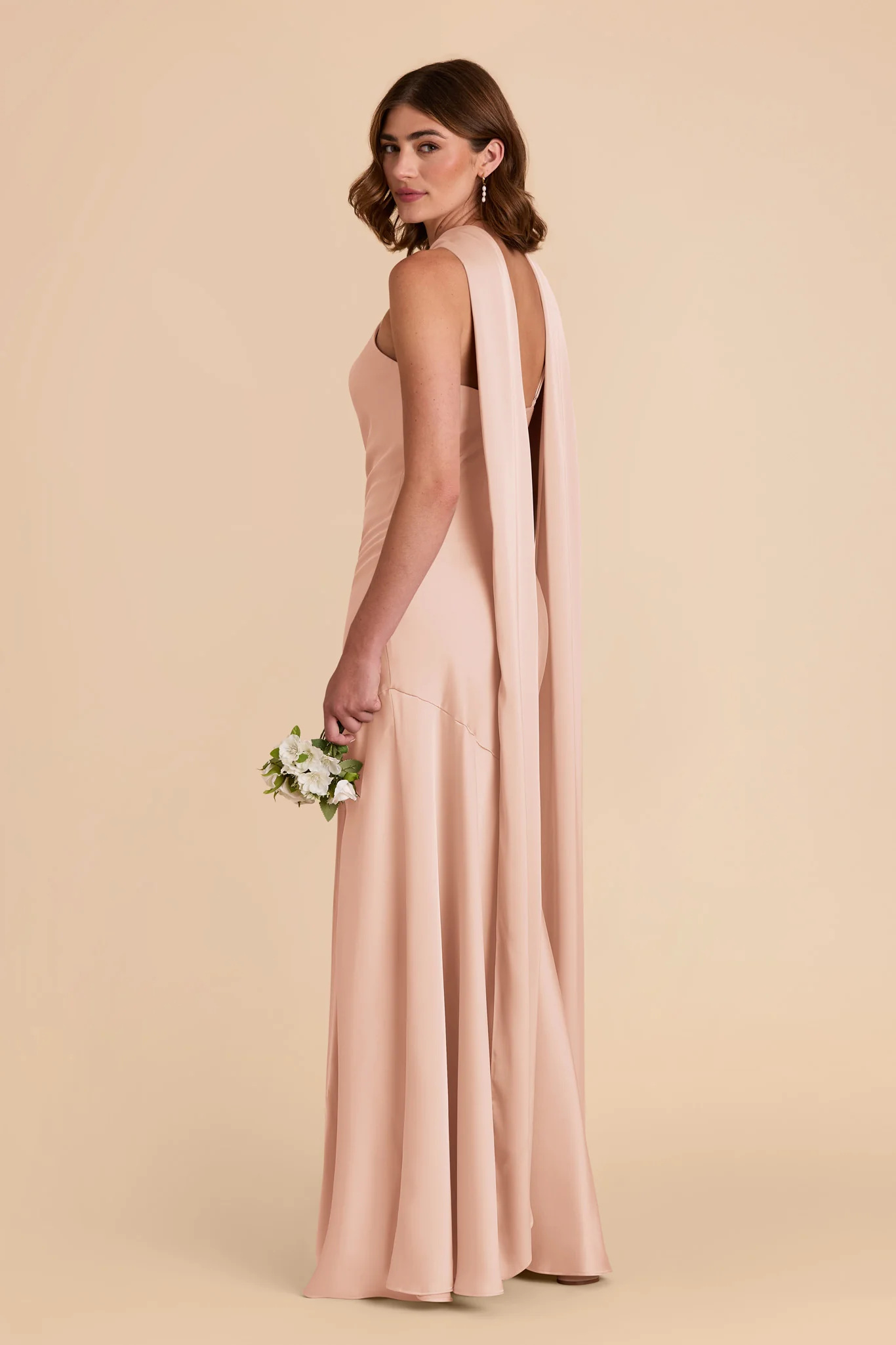 Eileen Matte Satin Dress - Rose Gold - Image 5