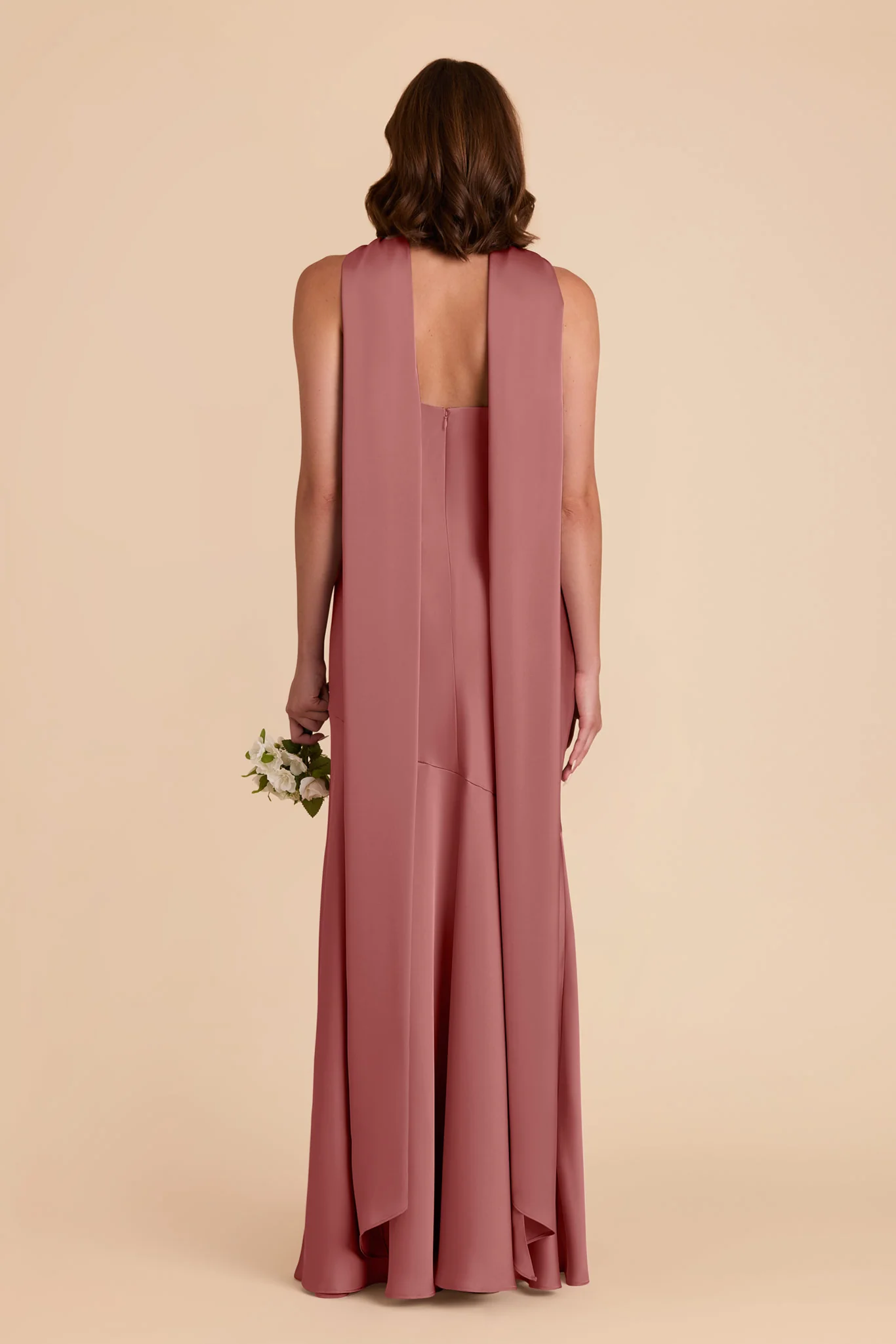 Eileen Matte Satin Dress - Wild Rose - Image 6
