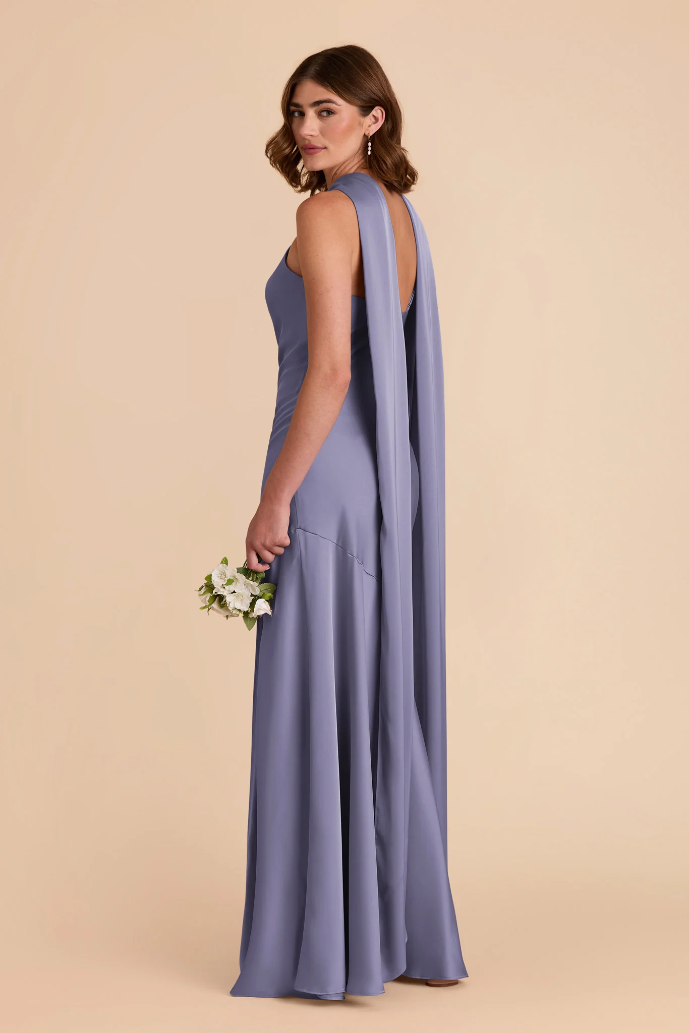 Eileen Matte Satin Dress - Wisteria - Image 5
