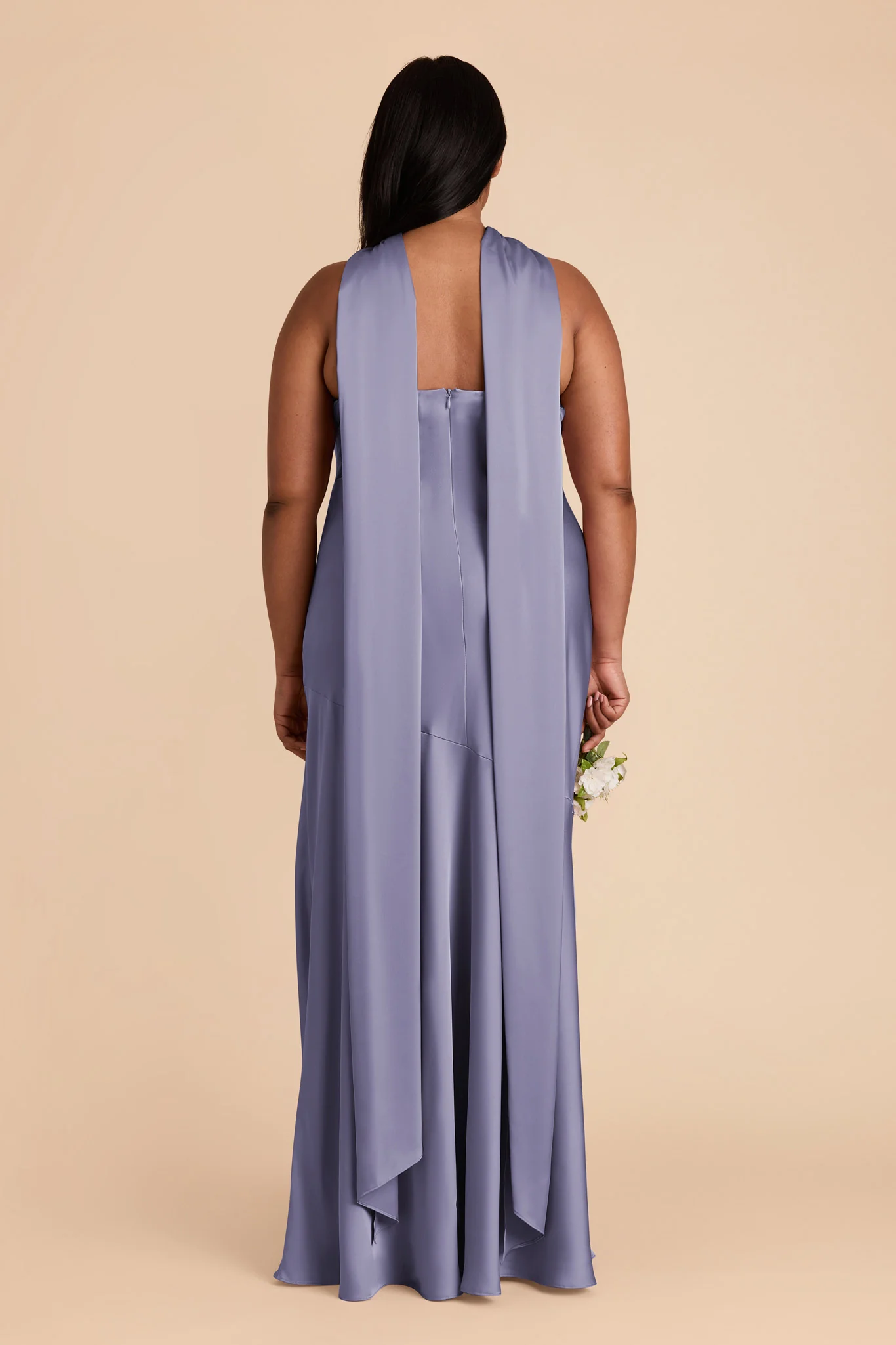 Eileen Matte Satin Dress - Wisteria - Image 9