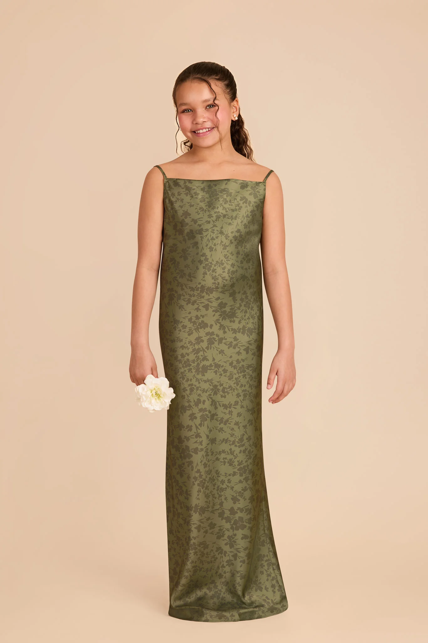 Elisa Junior Matte Satin Dress - Bright Martini Dreamy Floral - Image 2