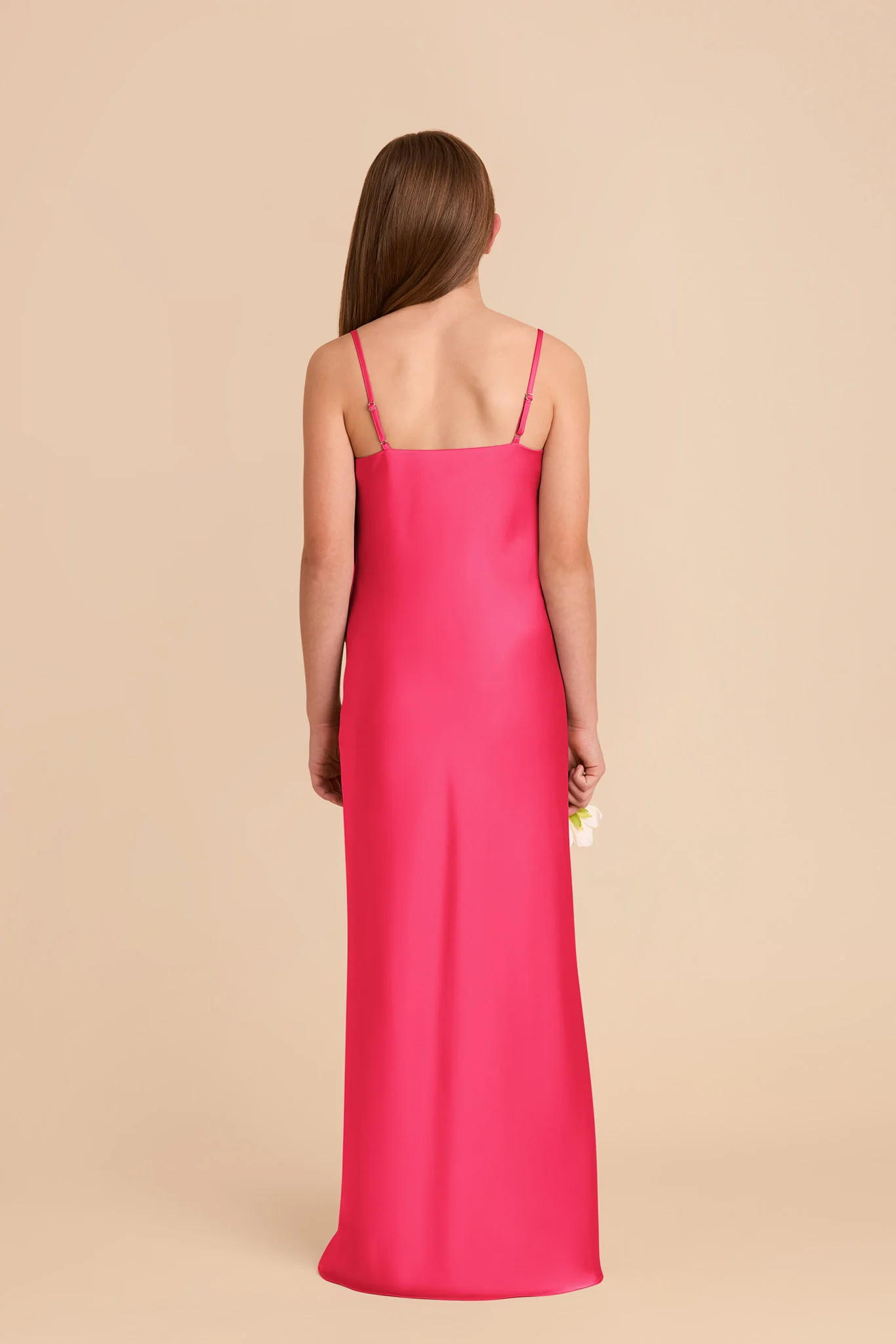 Elisa Junior Matte Satin Dress - Fuchsia - Image 4