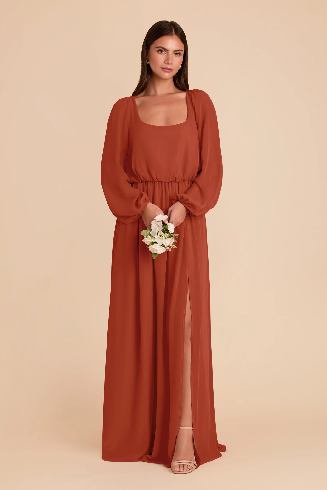 Eloise Chiffon Dress - Auburn - Image 3