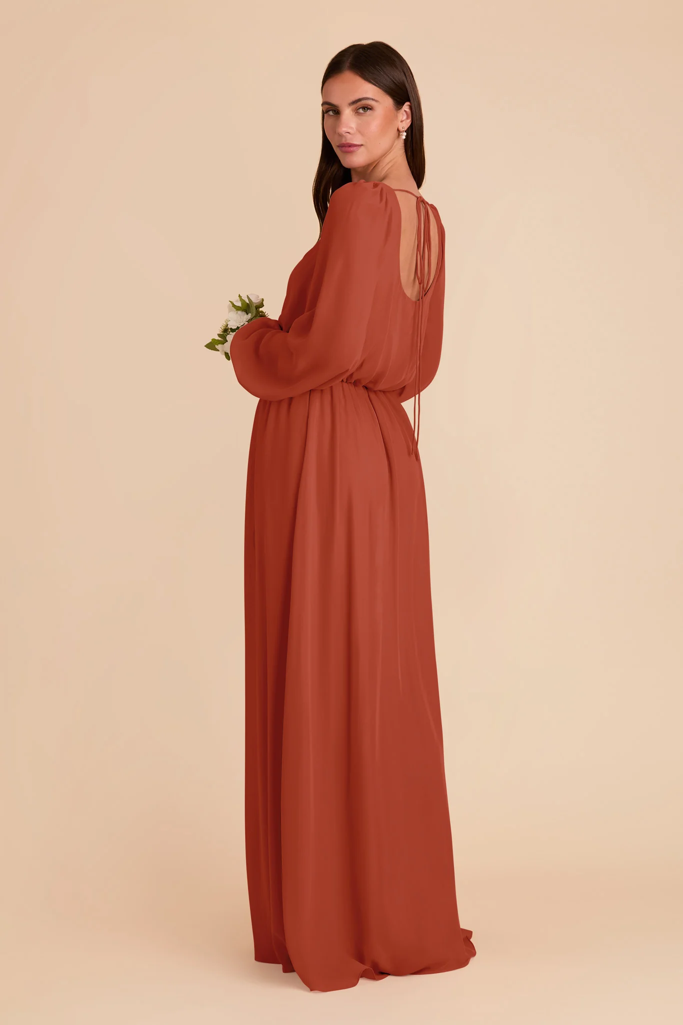 Eloise Chiffon Dress - Auburn - Image 4