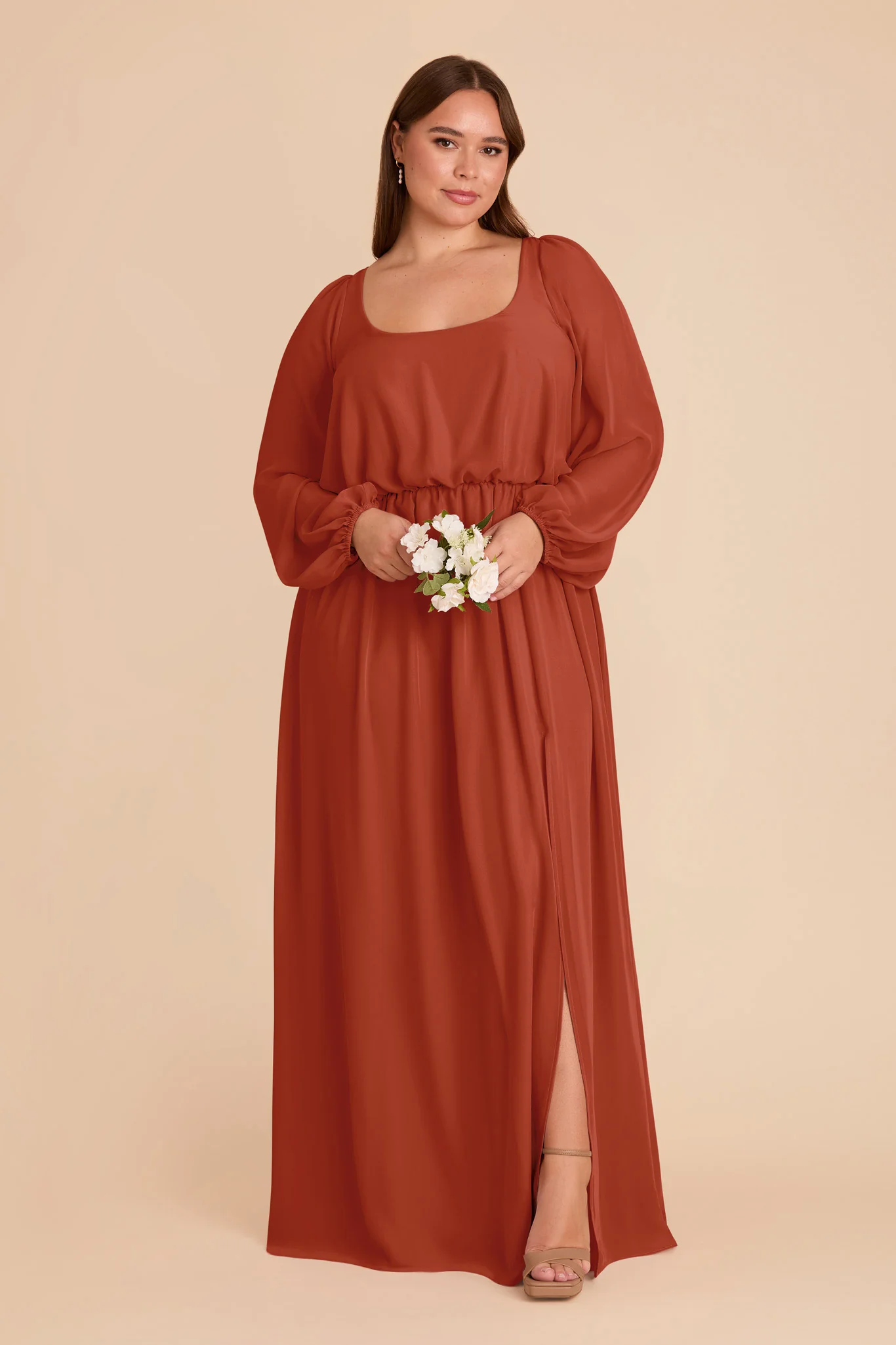 Eloise Chiffon Dress - Auburn - Image 7
