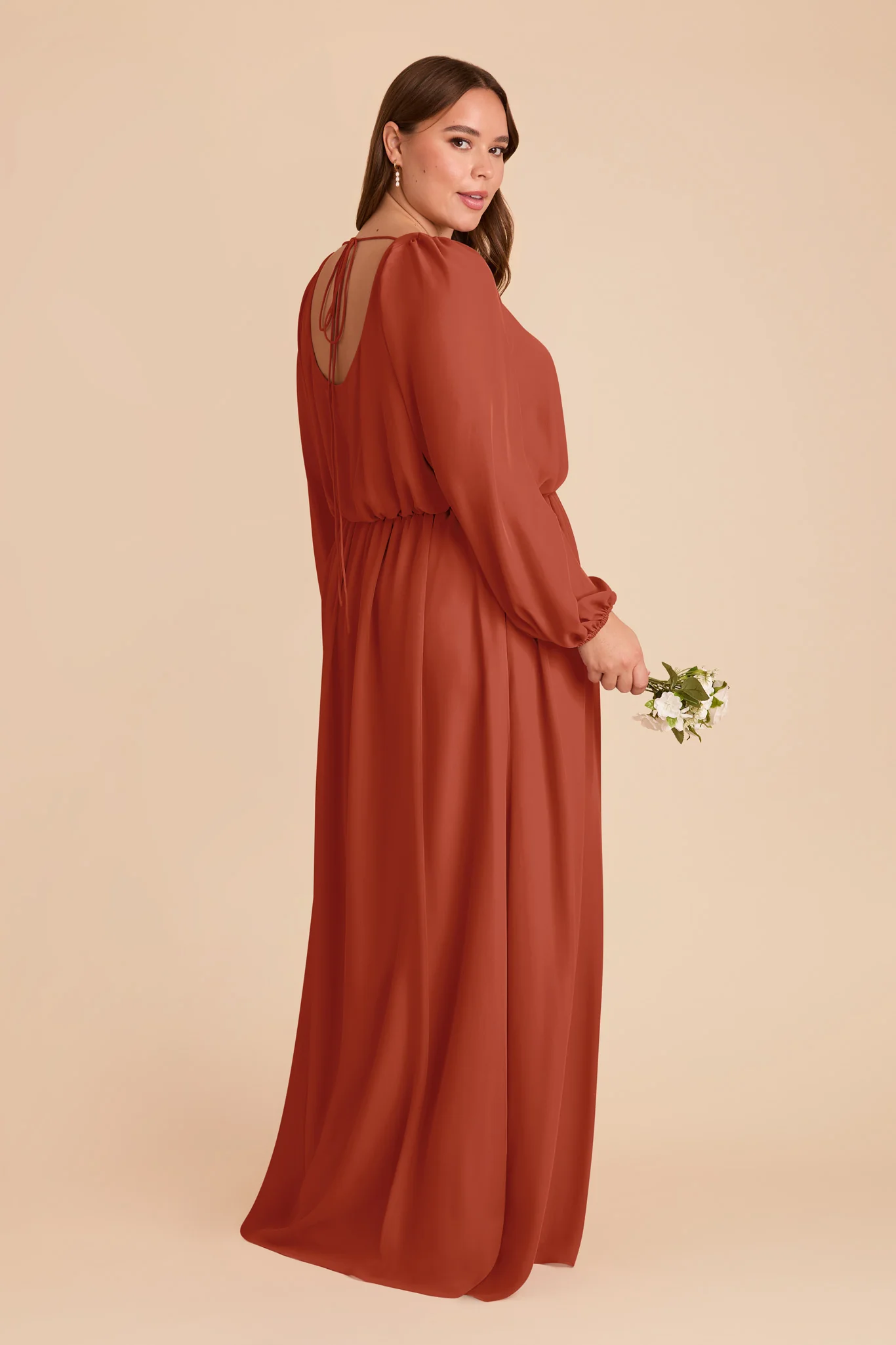 Eloise Chiffon Dress - Auburn - Image 8