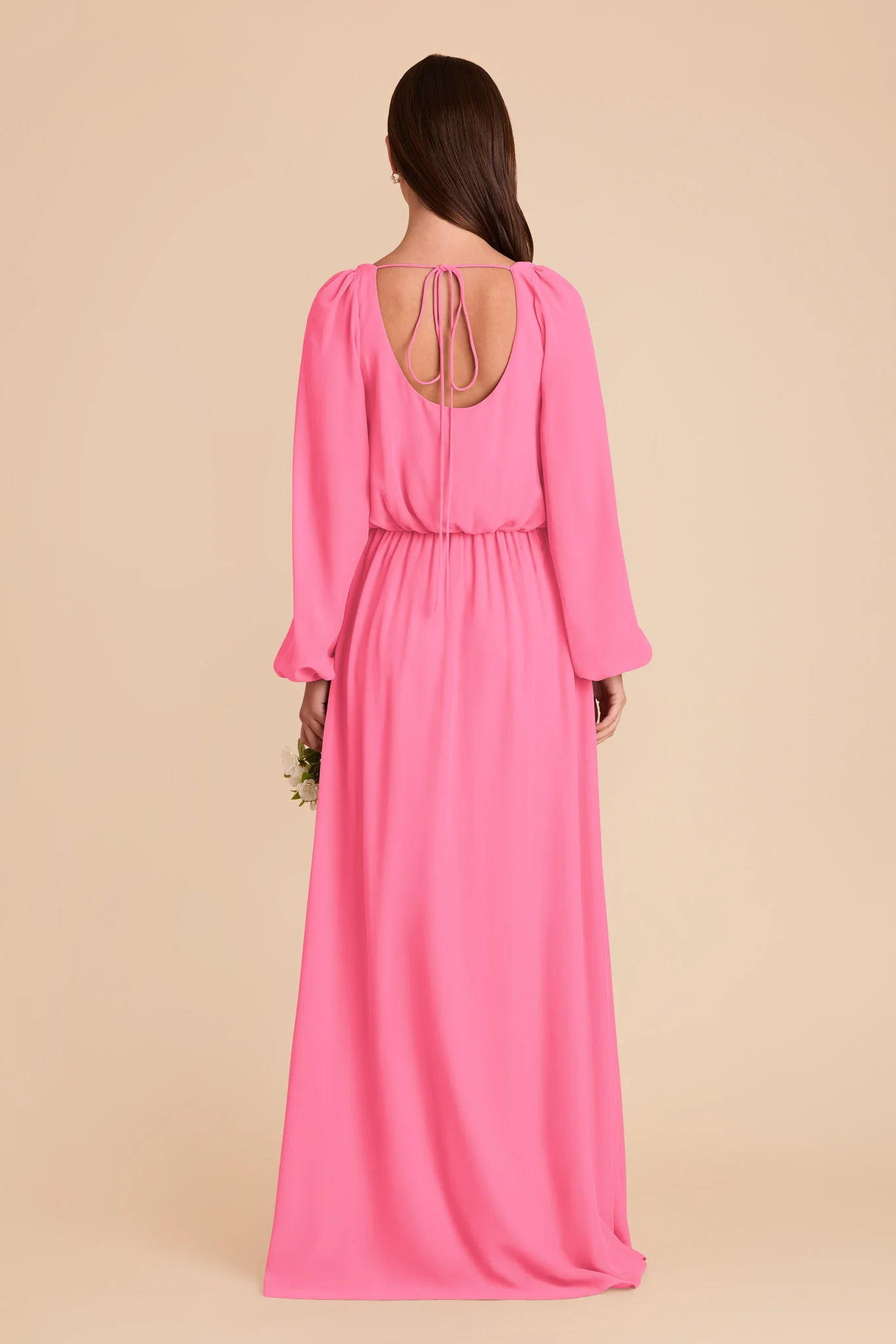 Eloise Chiffon Dress - Bon Bon Pink - Image 5