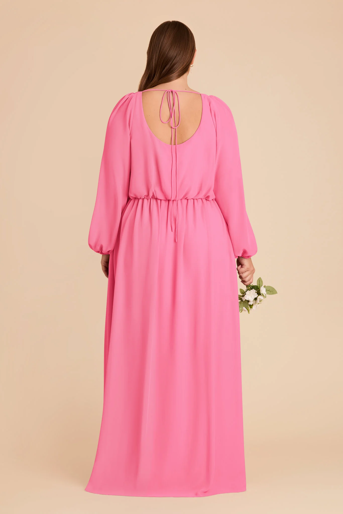 Eloise Chiffon Dress - Bon Bon Pink - Image 9